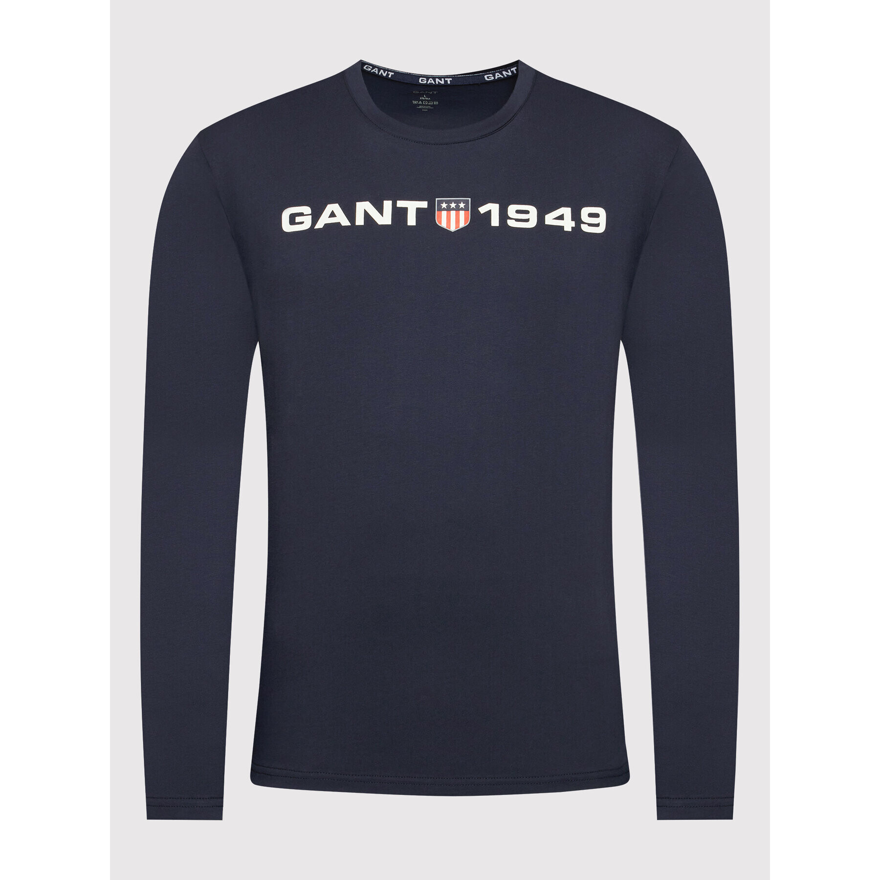 Gant S dlouhým rukávem Retro Shield 902139204 Tmavomodrá Regular Fit - Pepit.cz