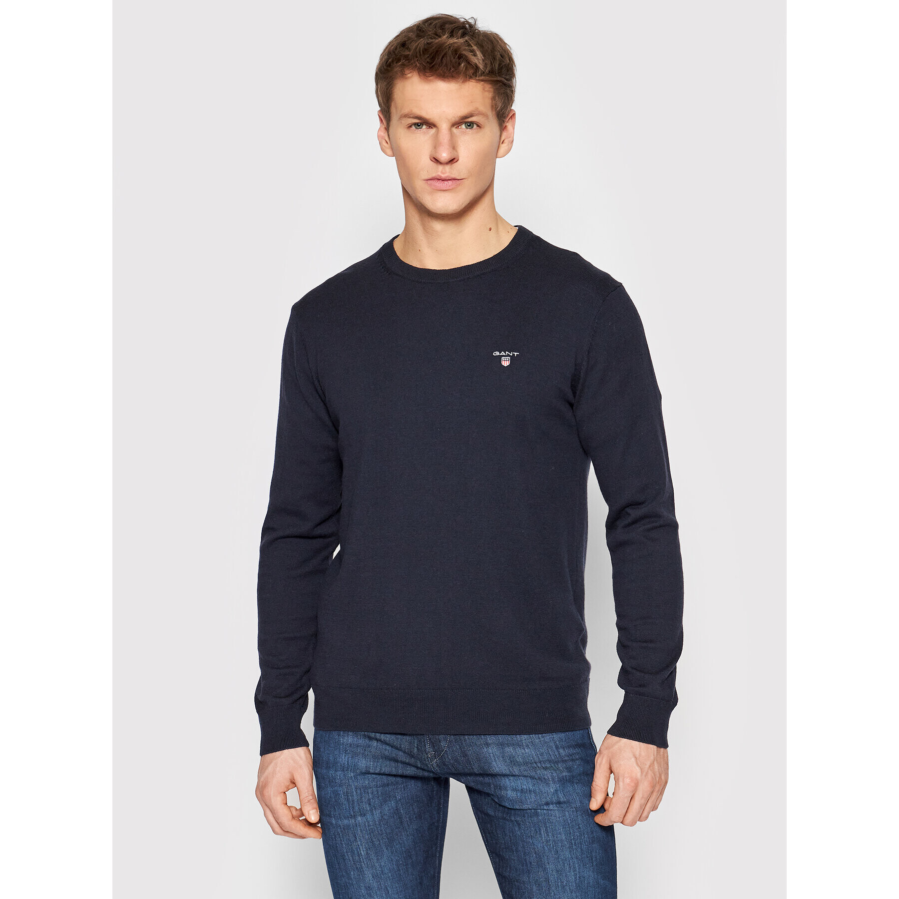 Gant Svetr 83101 Tmavomodrá Regular Fit - Pepit.cz