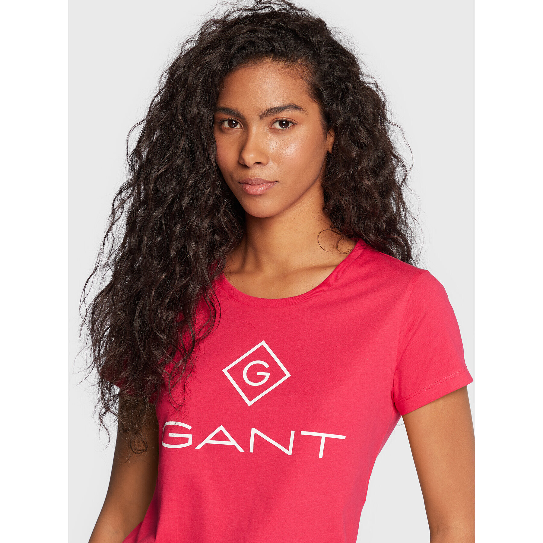 Gant T-Shirt Lock Up 4200396 Růžová Regular Fit - Pepit.cz