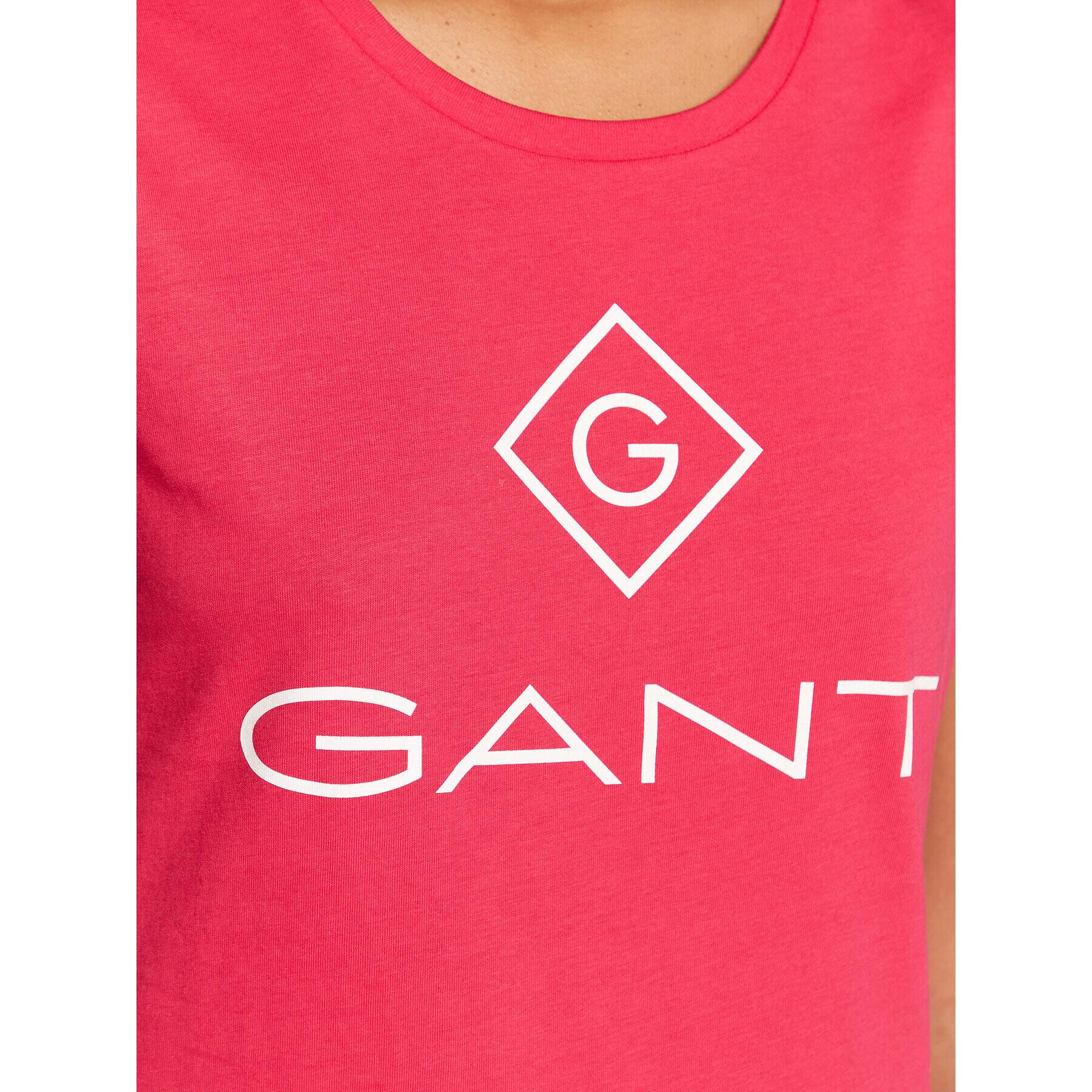 Gant T-Shirt Lock Up 4200396 Růžová Regular Fit - Pepit.cz