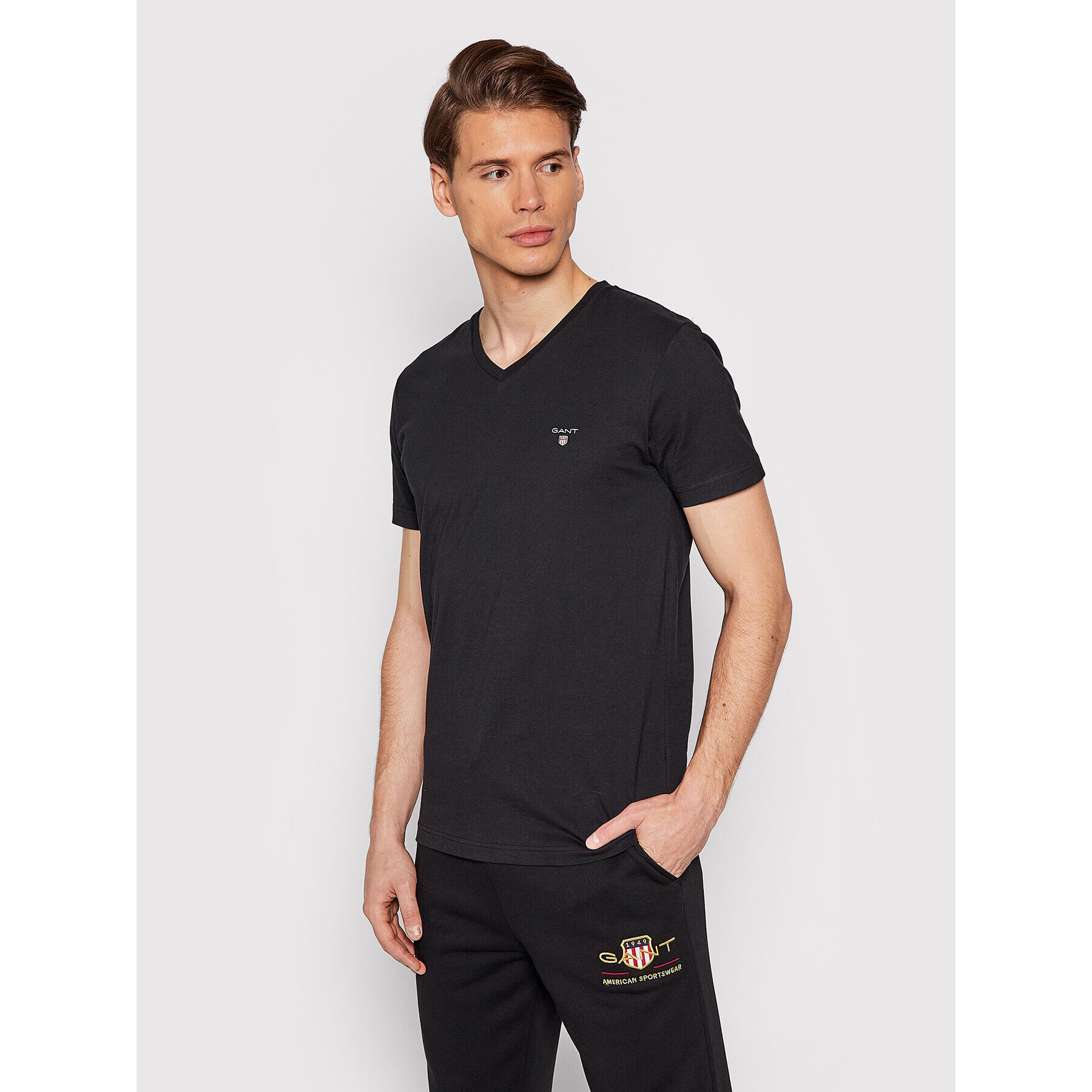 Gant T-Shirt Original 234104 Černá Slim Fit - Pepit.cz