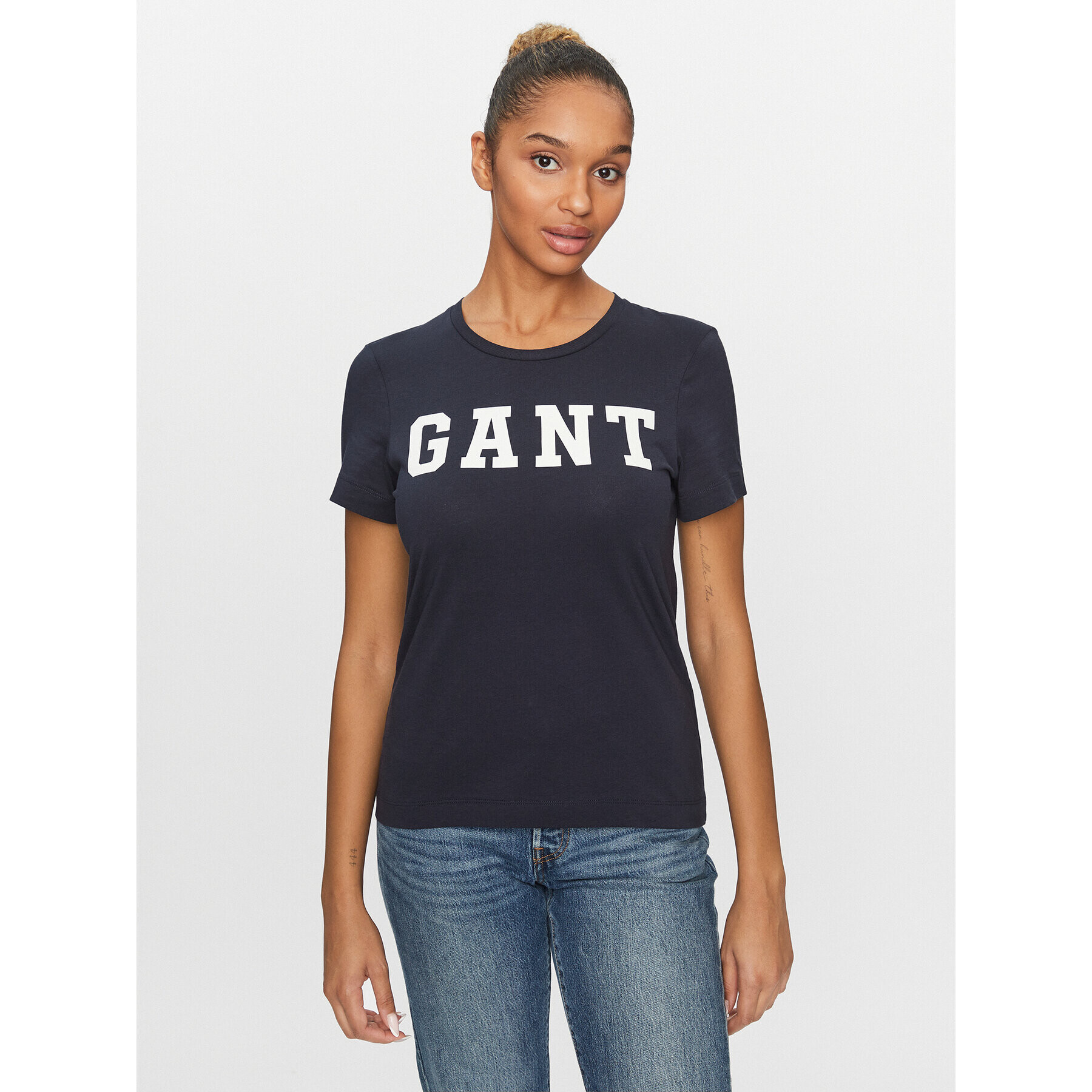 Gant T-Shirt Reg Graphic Ss 4200741 Tmavomodrá Regular Fit - Pepit.cz