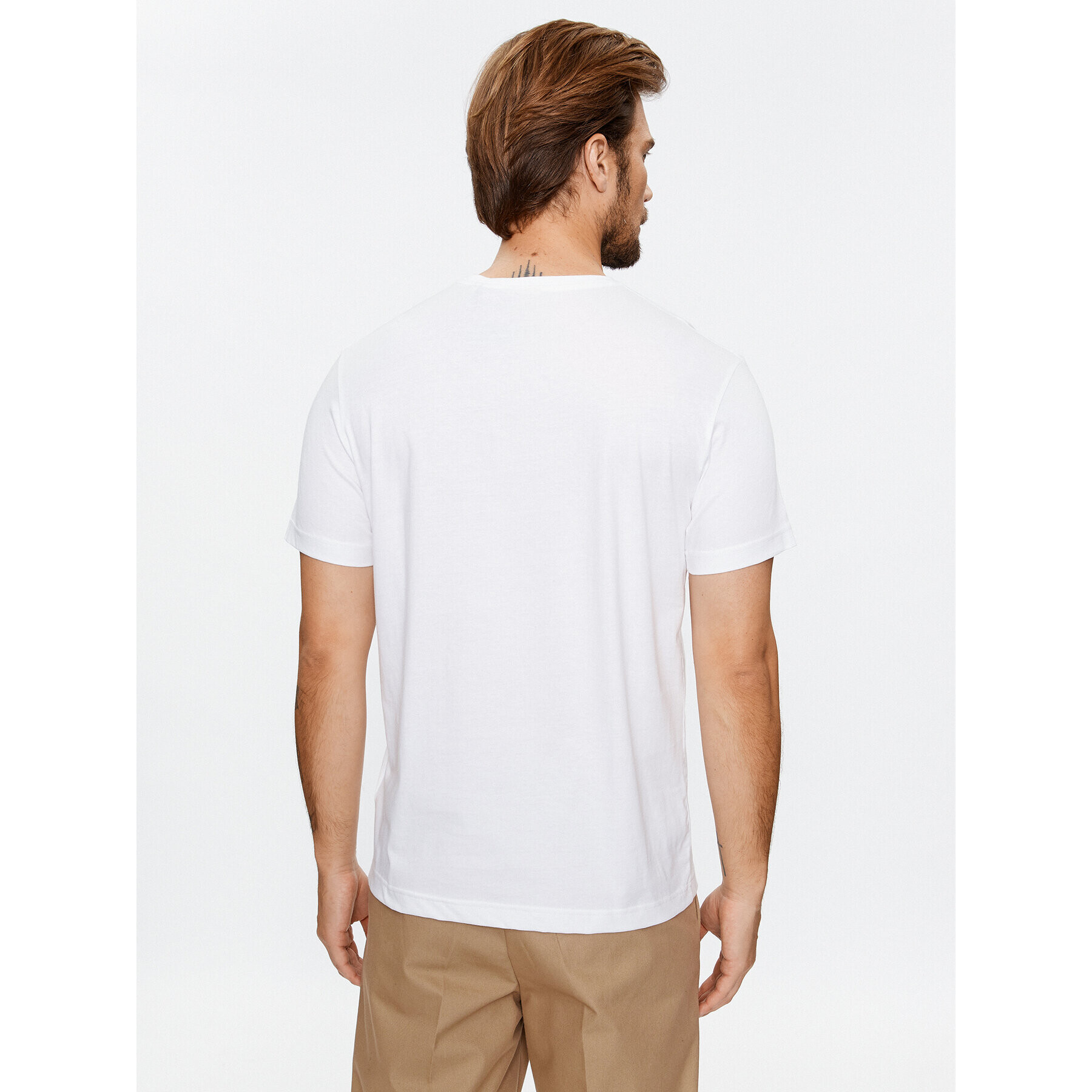 Gant T-Shirt Reg Shield Ss 2003184 Bílá Regular Fit - Pepit.cz