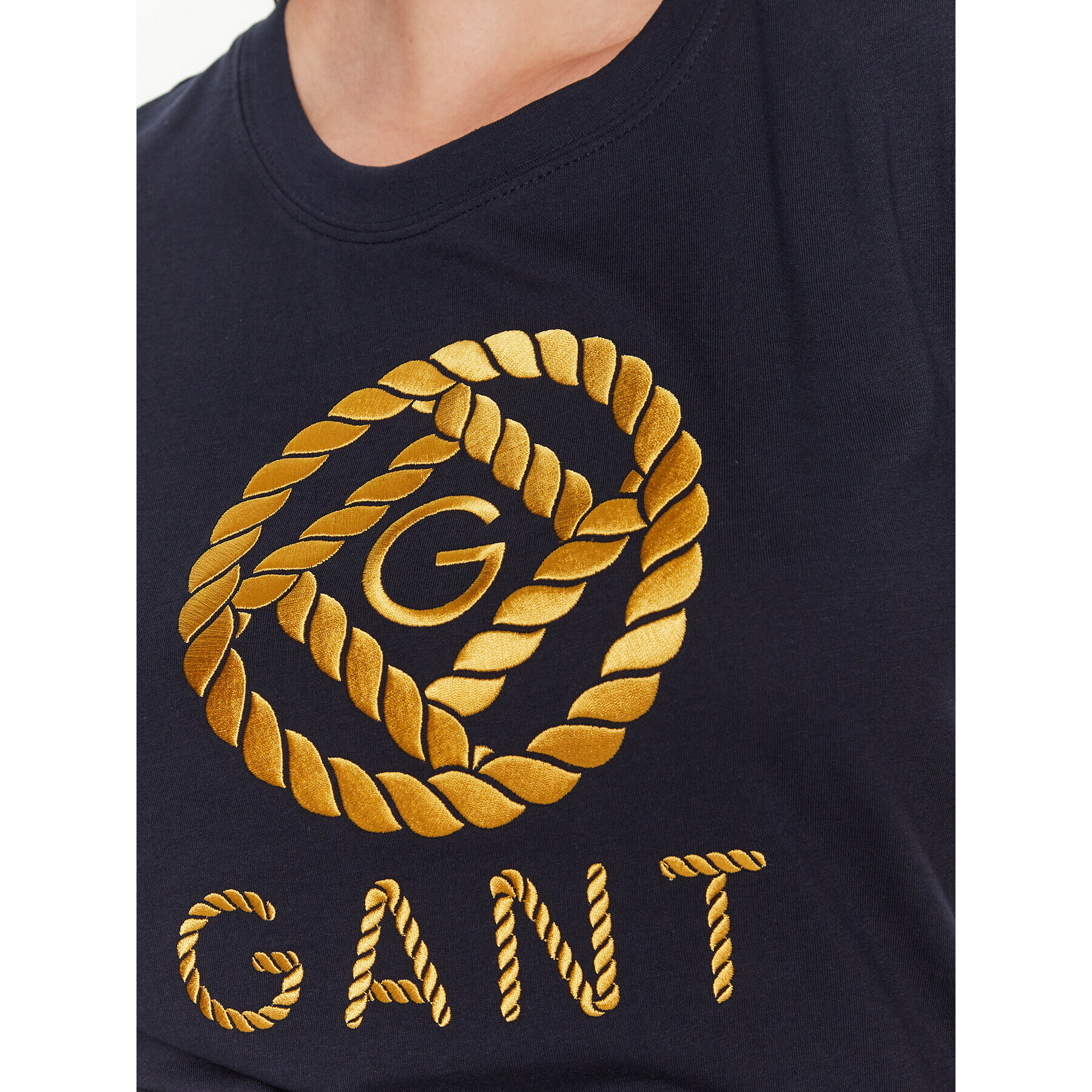 Gant T-Shirt Rope Icon 4200227 Tmavomodrá Regular Fit - Pepit.cz