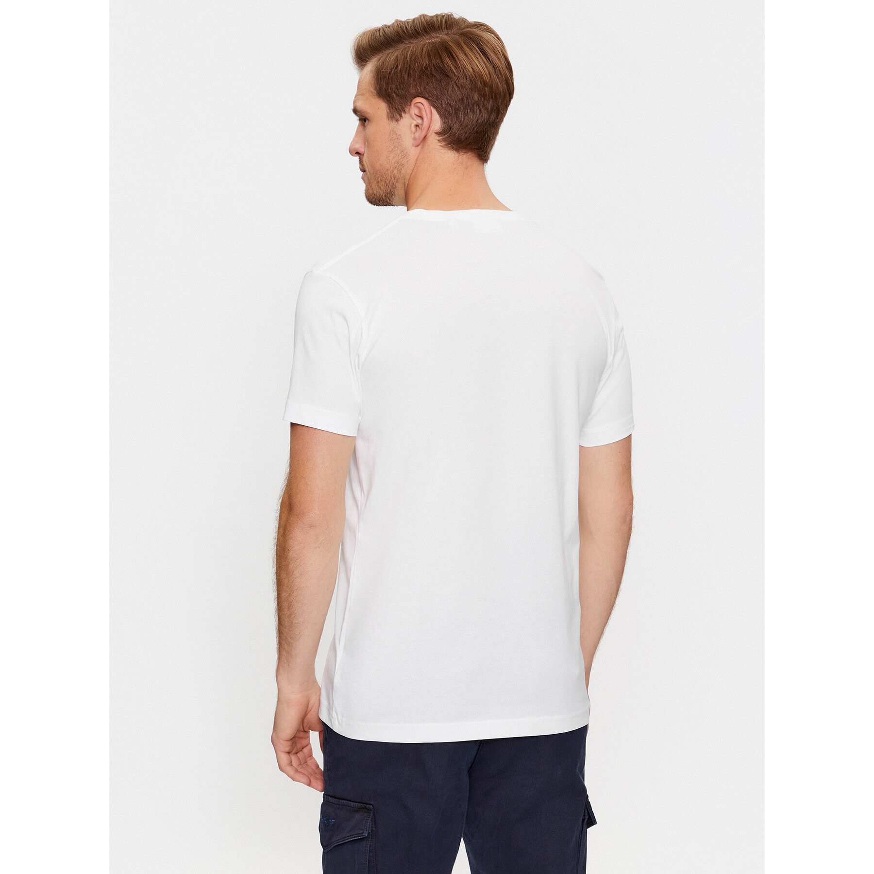 Gant T-Shirt Slim Shield Ss 2003185 Bílá Slim Fit - Pepit.cz