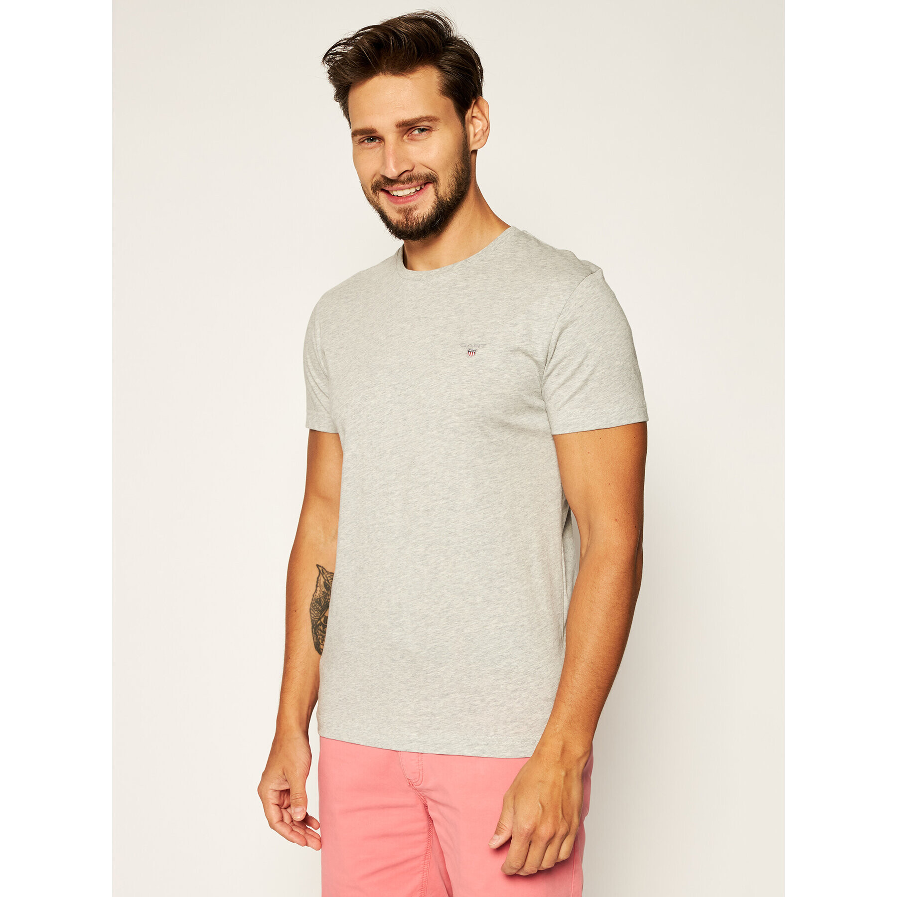 Gant T-Shirt The Original 234100 Šedá Regular Fit - Pepit.cz