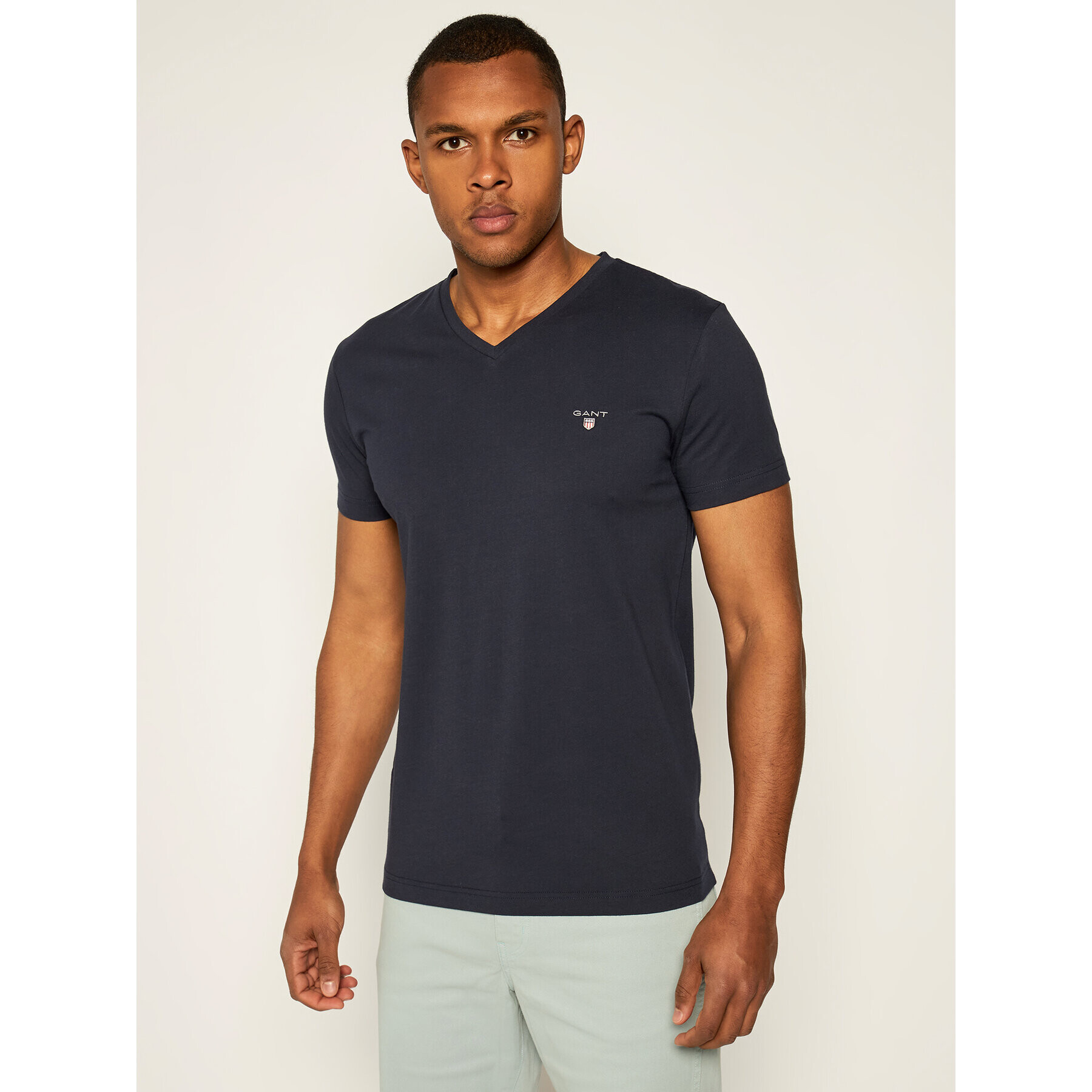 Gant T-Shirt The Original 234104 Tmavomodrá Slim Fit - Pepit.cz