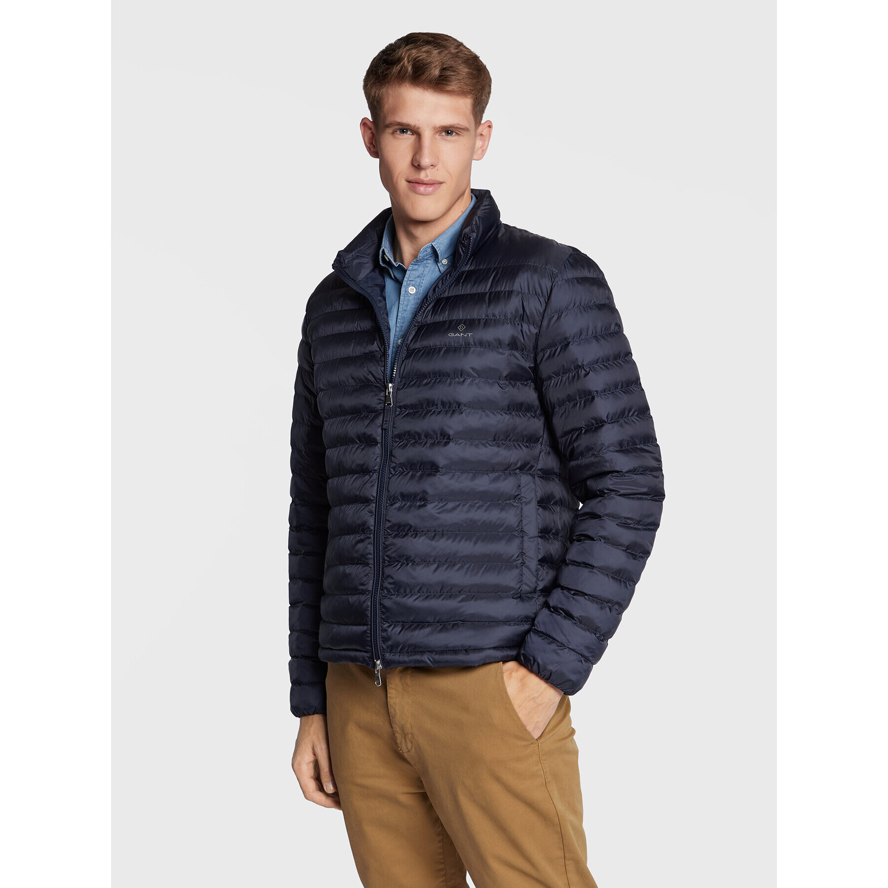 Gant Vatovaná bunda 7006271 Tmavomodrá Regular Fit - Pepit.cz