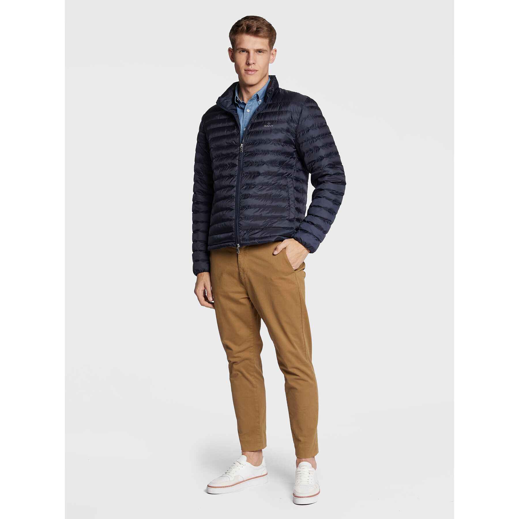 Gant Vatovaná bunda 7006271 Tmavomodrá Regular Fit - Pepit.cz