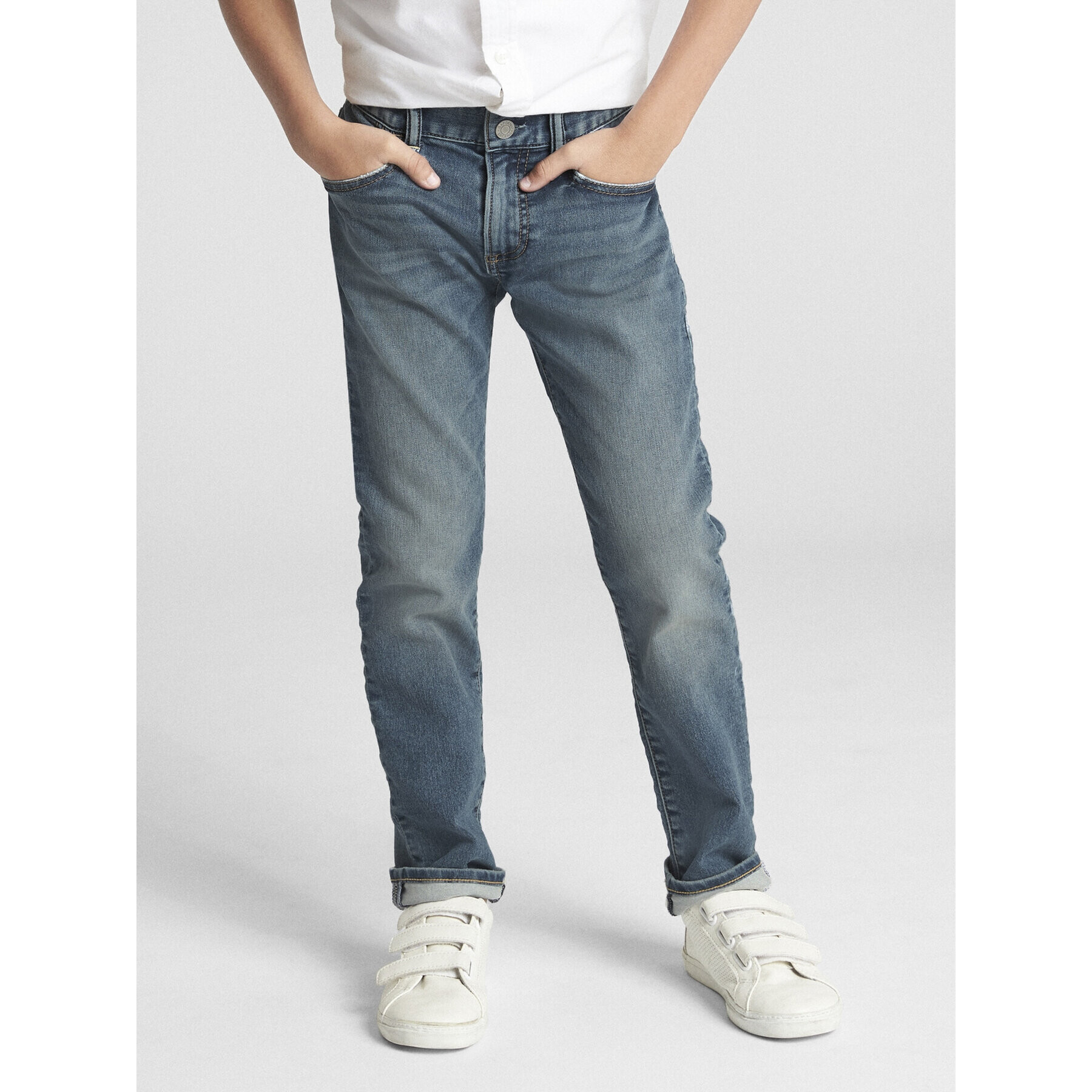 Gap Jeansy 358202-00 Modrá Slim Fit - Pepit.cz