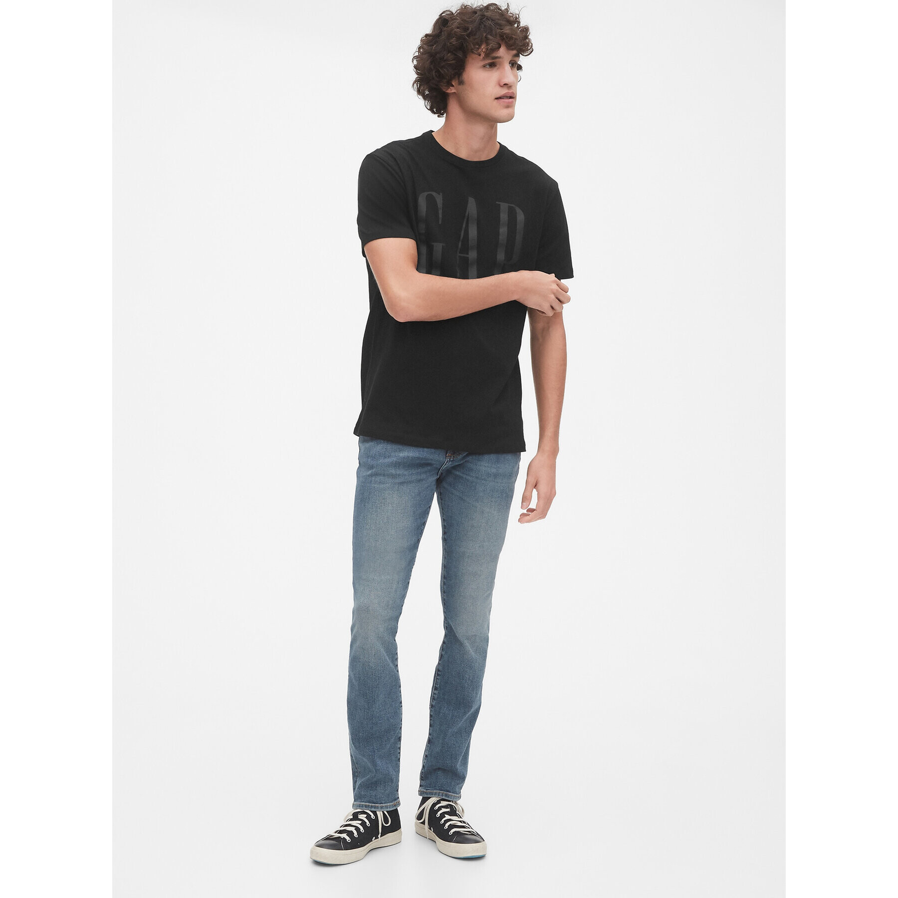 Gap T-Shirt 499950-02 Černá Regular Fit - Pepit.cz