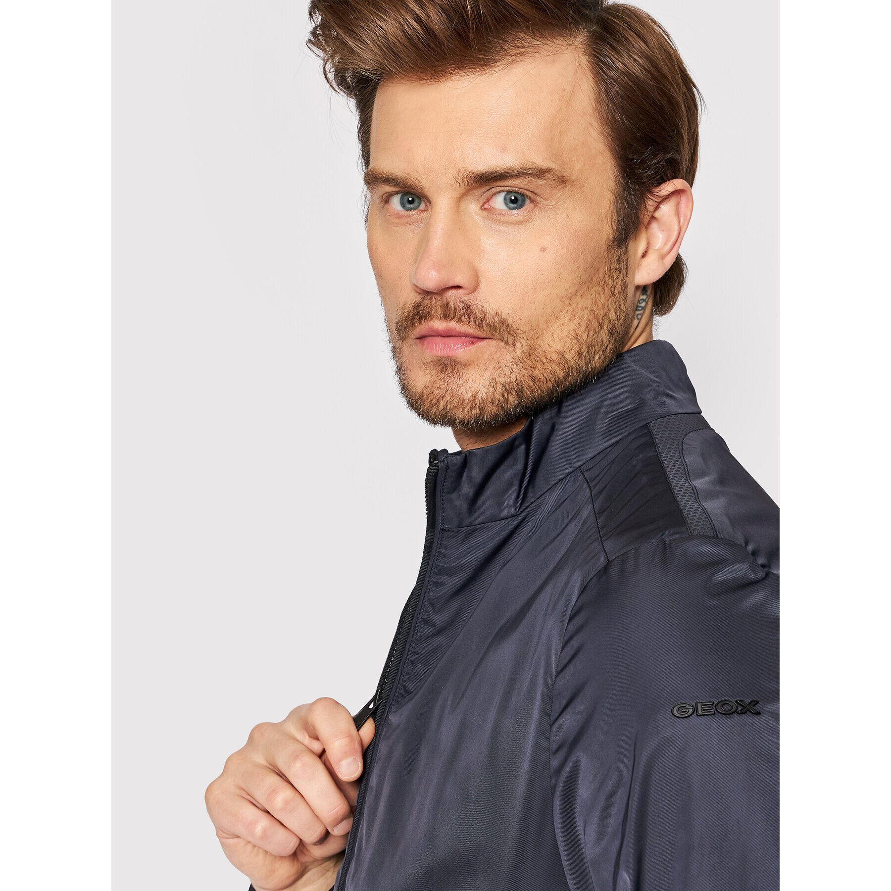 Geox Bunda bomber M2520Q T2600 F1624 Tmavomodrá Regular Fit - Pepit.cz