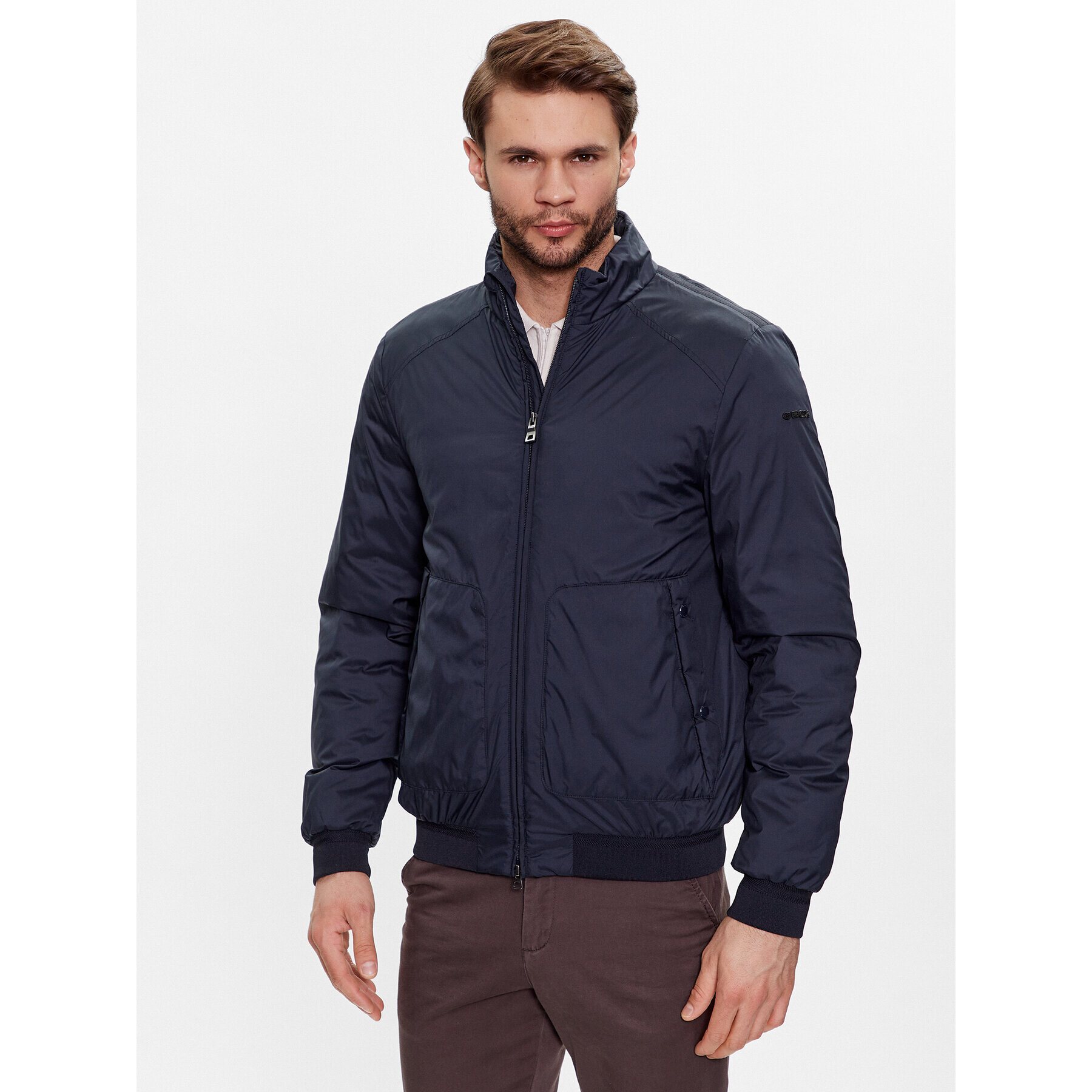 Geox Bunda bomber Spherica M3528Z-T2937 F1624 Modrá Regular Fit - Pepit.cz