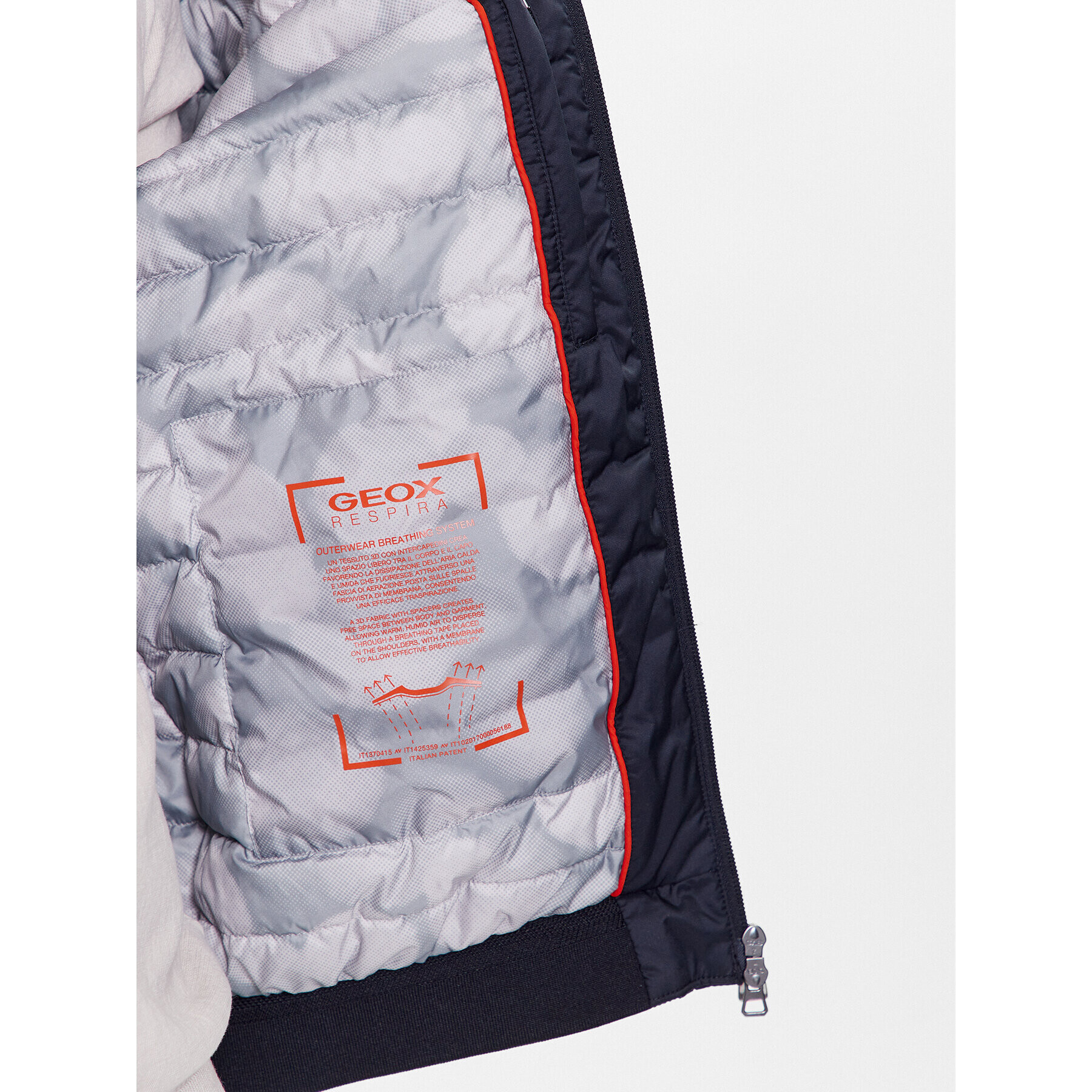 Geox Bunda bomber Spherica M3528Z-T2937 F1624 Modrá Regular Fit - Pepit.cz