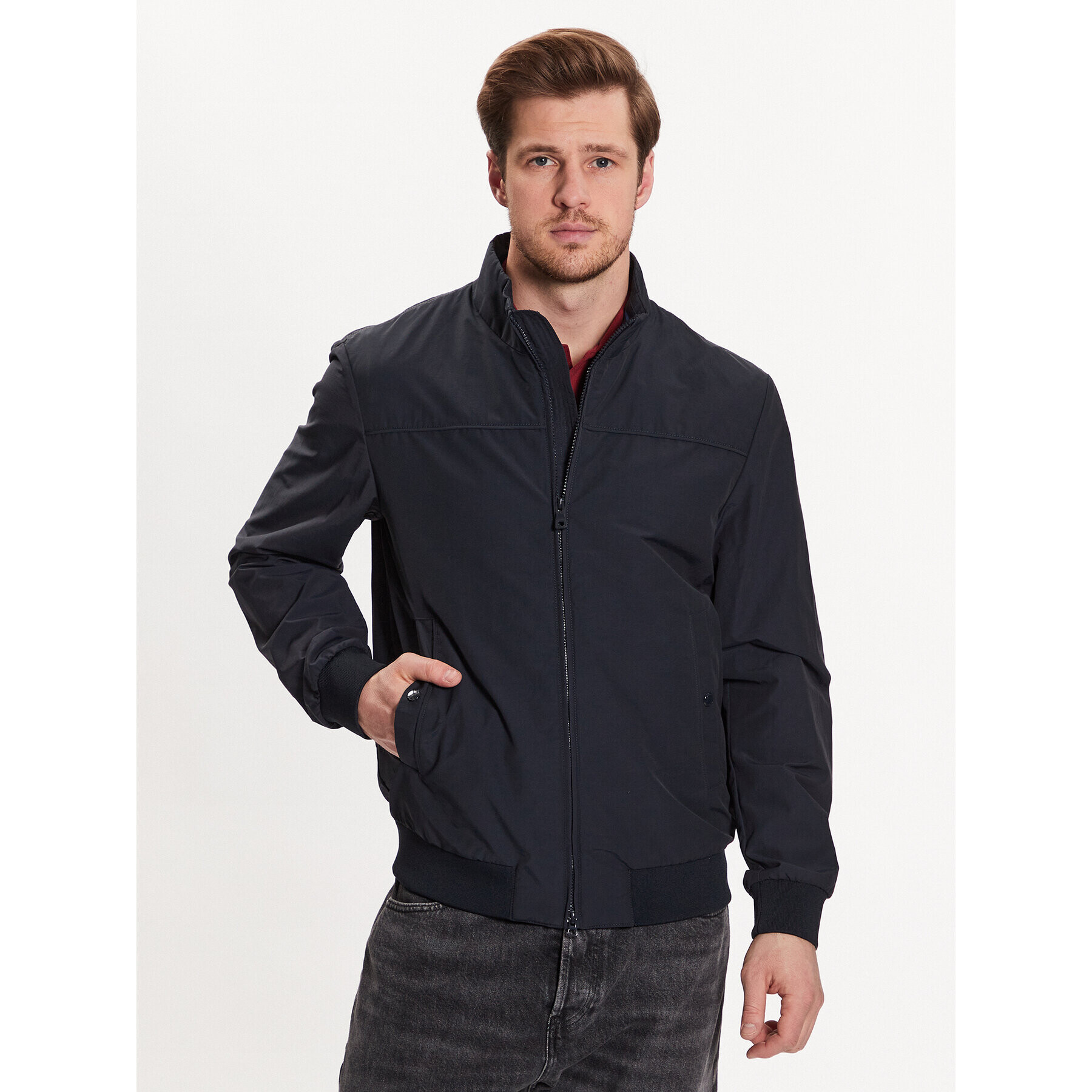 Geox Bunda bomber Vincit M3520D-T2983 F1624 Modrá Regular Fit - Pepit.cz