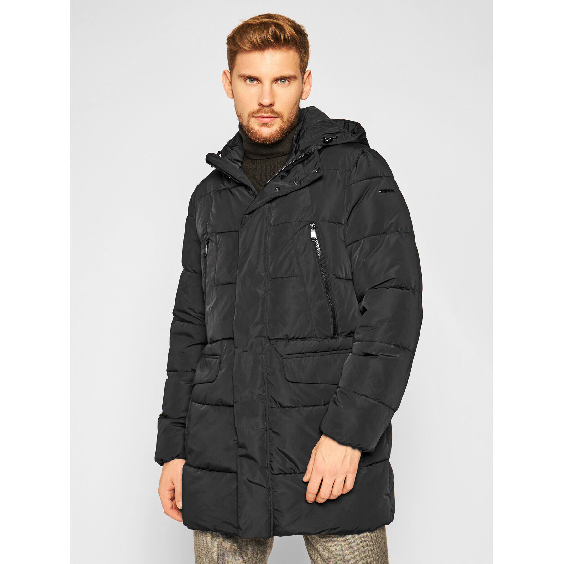 Geox Parka Hilstone M0428B T2666 F9000 Černá Regular Fit - Pepit.cz