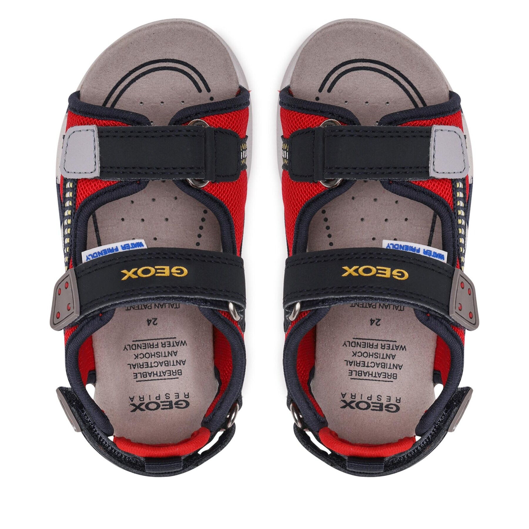 Geox Sandály B Sandal Multy Boy B150FA05014C7217 S Červená - Pepit.cz