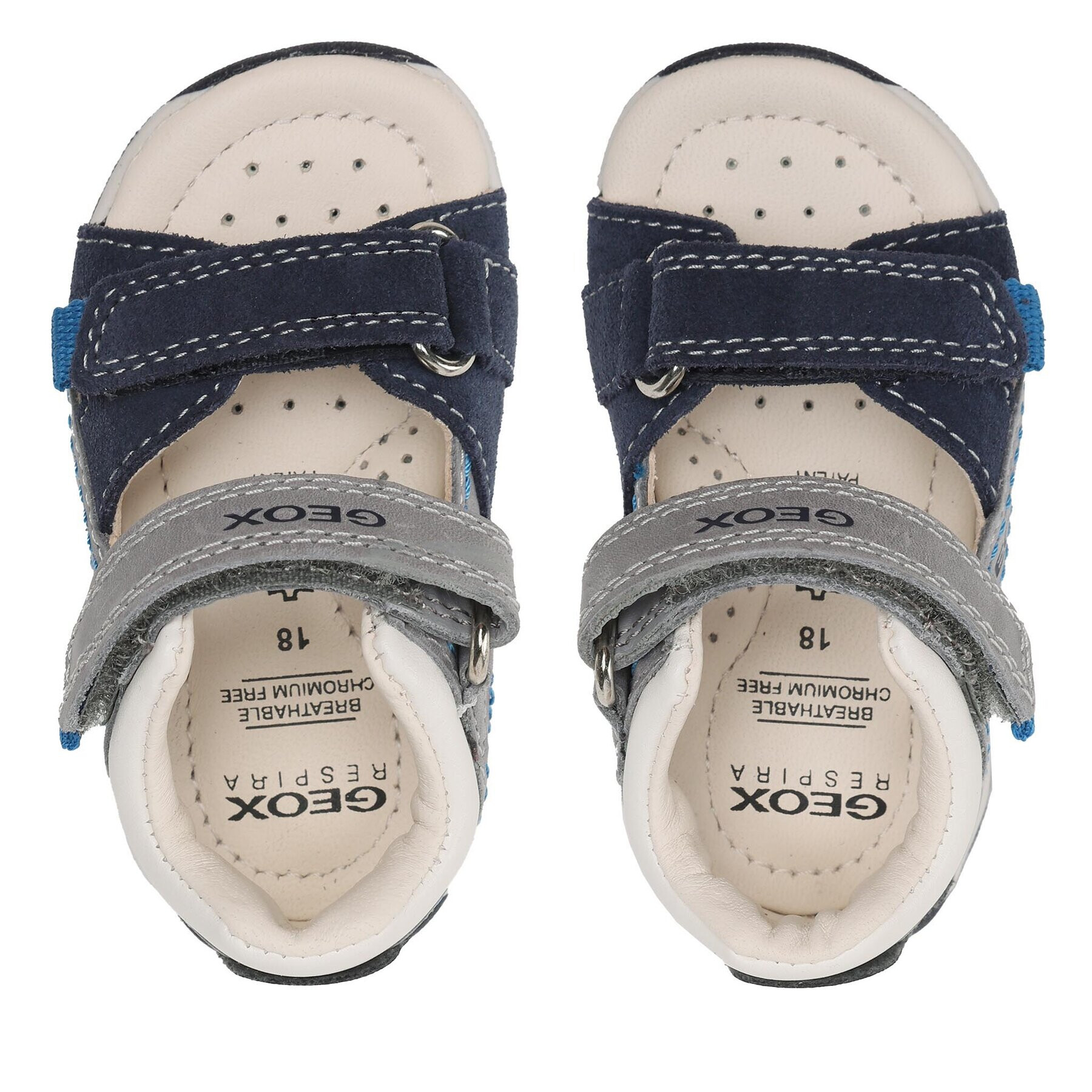 Geox Sandály B Sandal Tapuz Boy B250XA0CL22C0665 Šedá - Pepit.cz