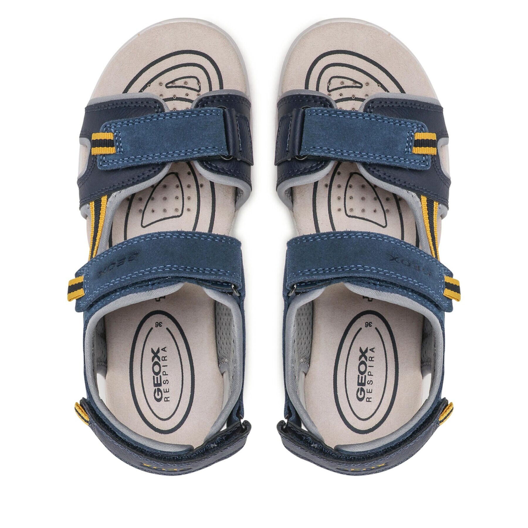 Geox Sandály J Sandal Alben Boy J35AVA01522C4B2G D Modrá - Pepit.cz