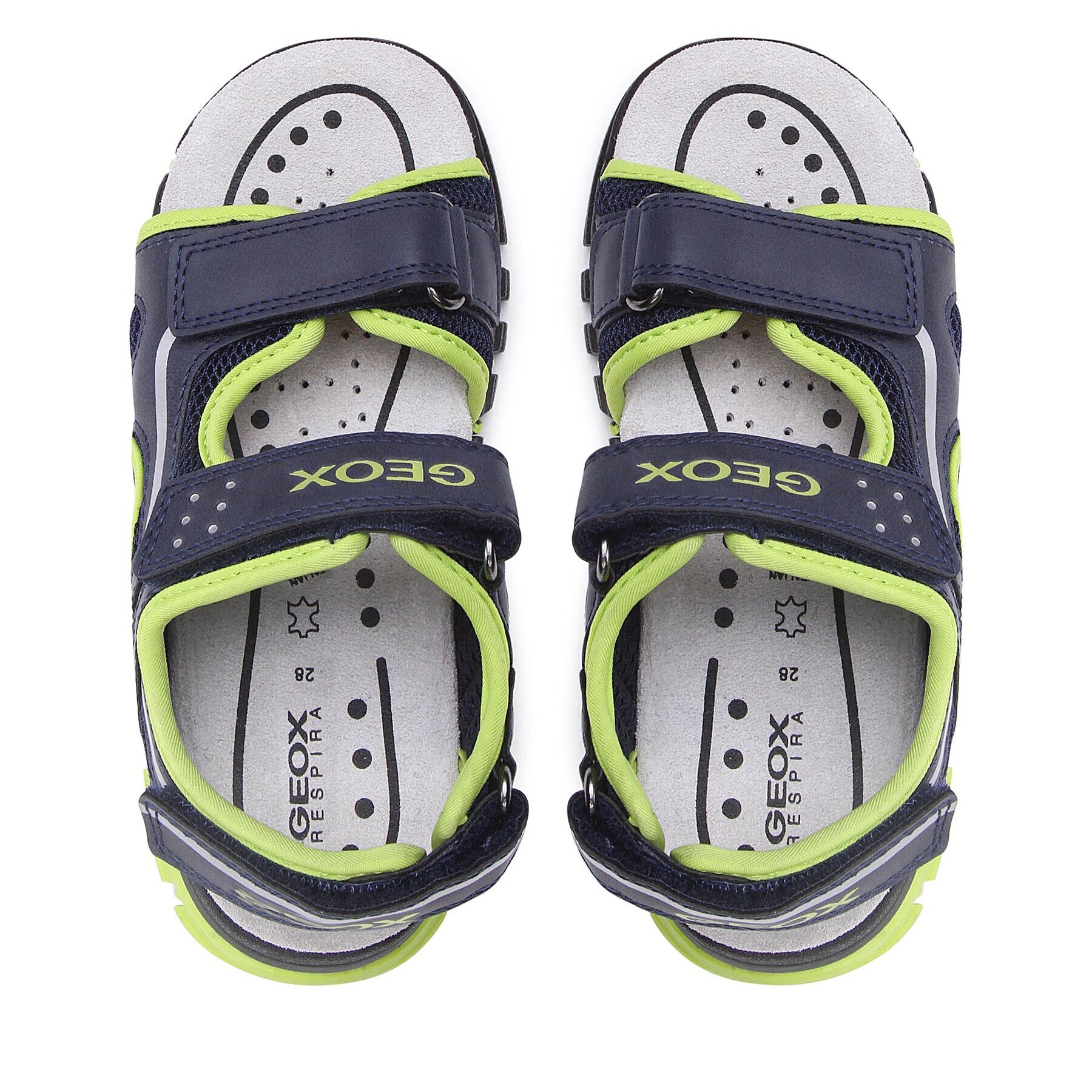 Geox Sandály J Sandal Dynomix Boy J35GHC014MEC0749 S Tmavomodrá - Pepit.cz