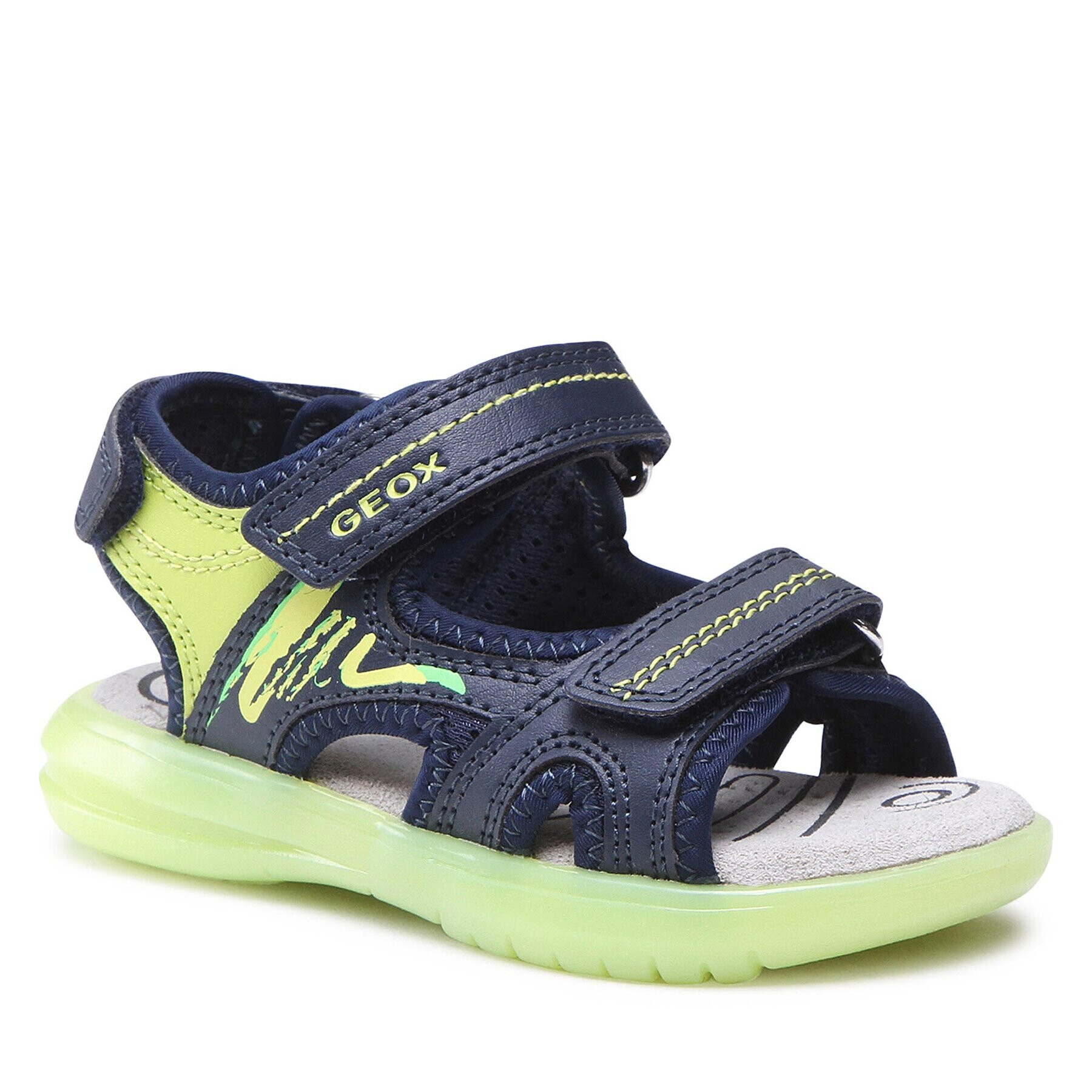 Geox Sandály J Sandal Maratea Boy J15DRD014BCCF43S M Tmavomodrá - Pepit.cz