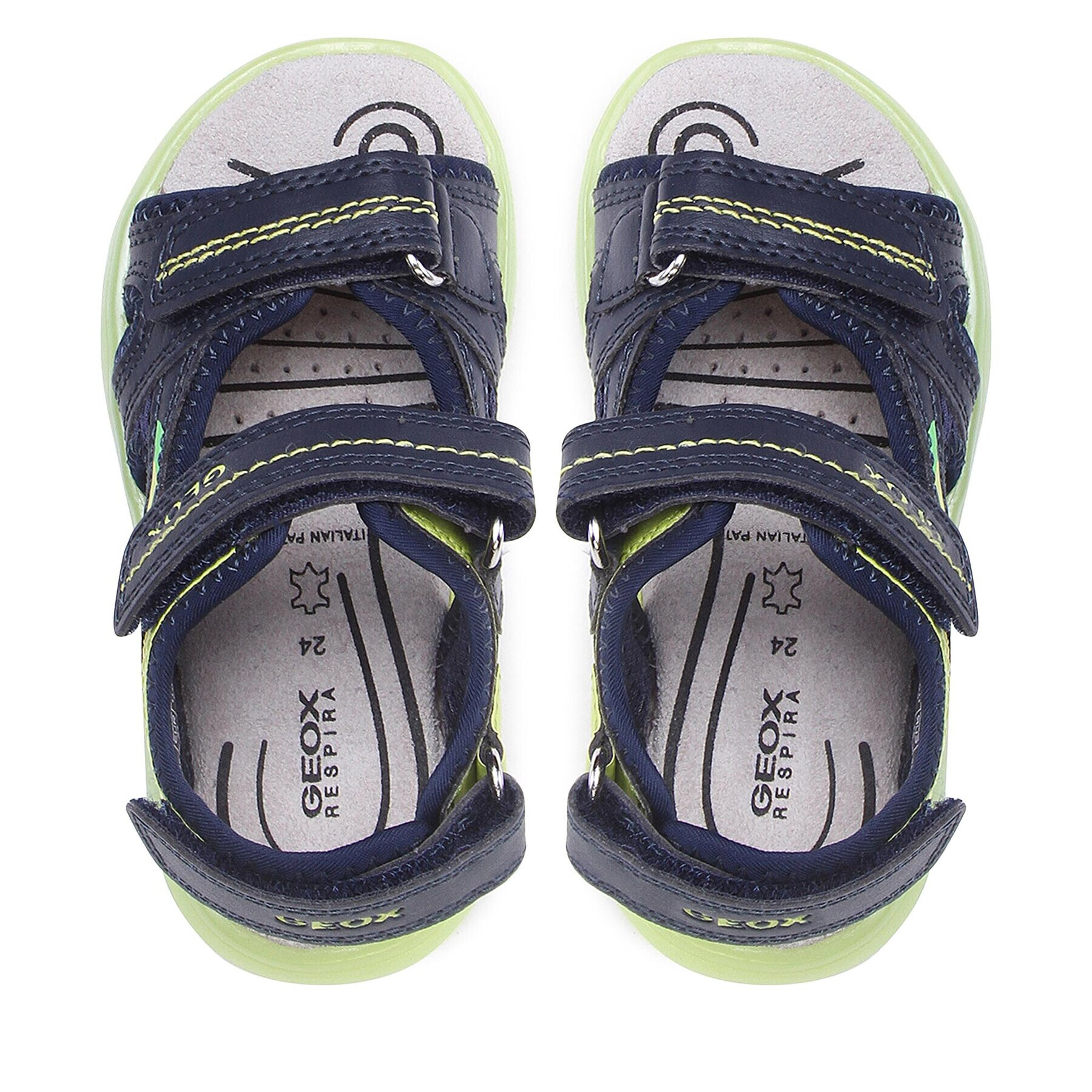 Geox Sandály J Sandal Maratea Boy J15DRD014BCCF43S M Tmavomodrá - Pepit.cz