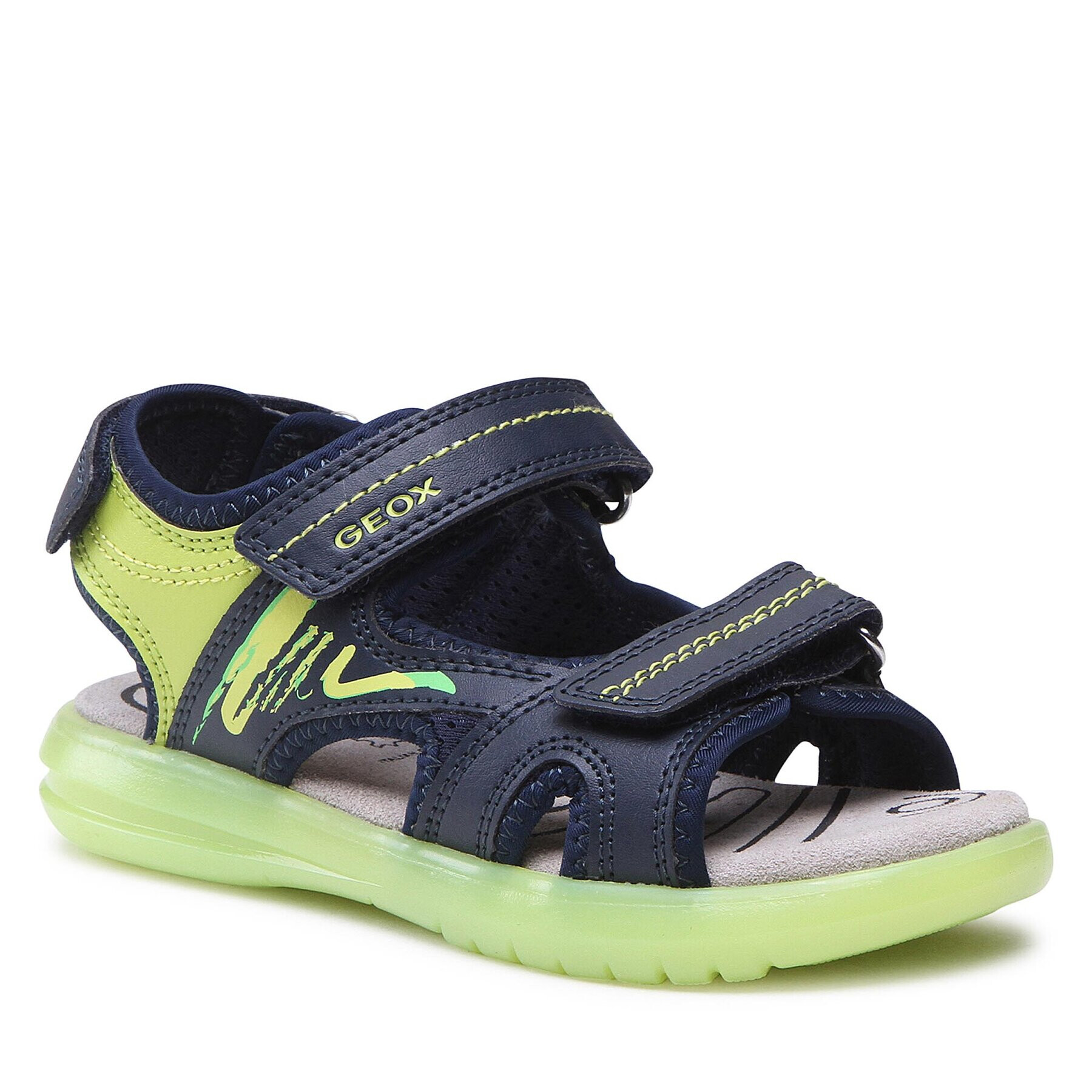 Geox Sandály J Sandal Maratea Boy J15DRD014BCCF43S S Tmavomodrá - Pepit.cz