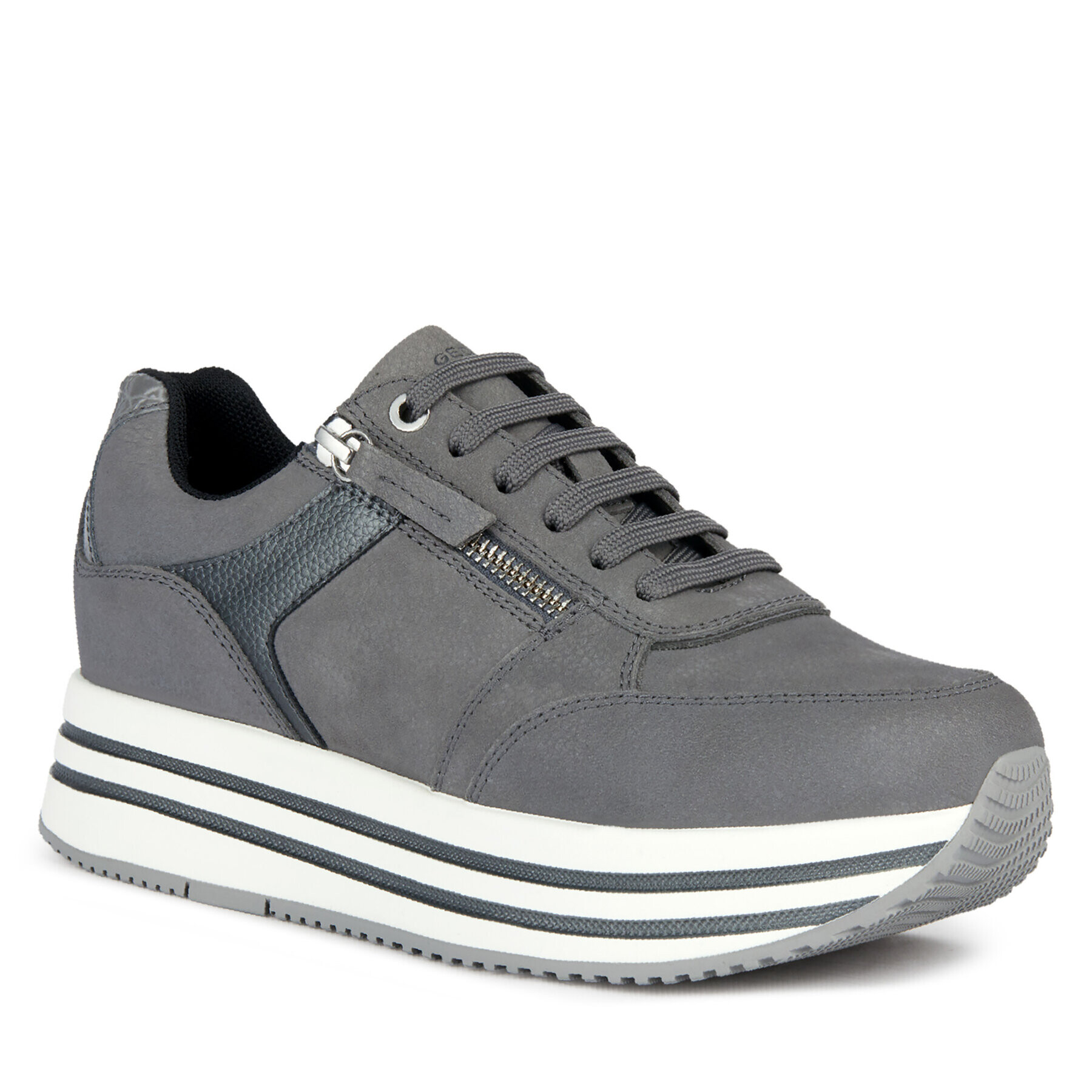 Geox Sneakersy D Kency D36QHA 0767B C9G1G Šedá - Pepit.cz