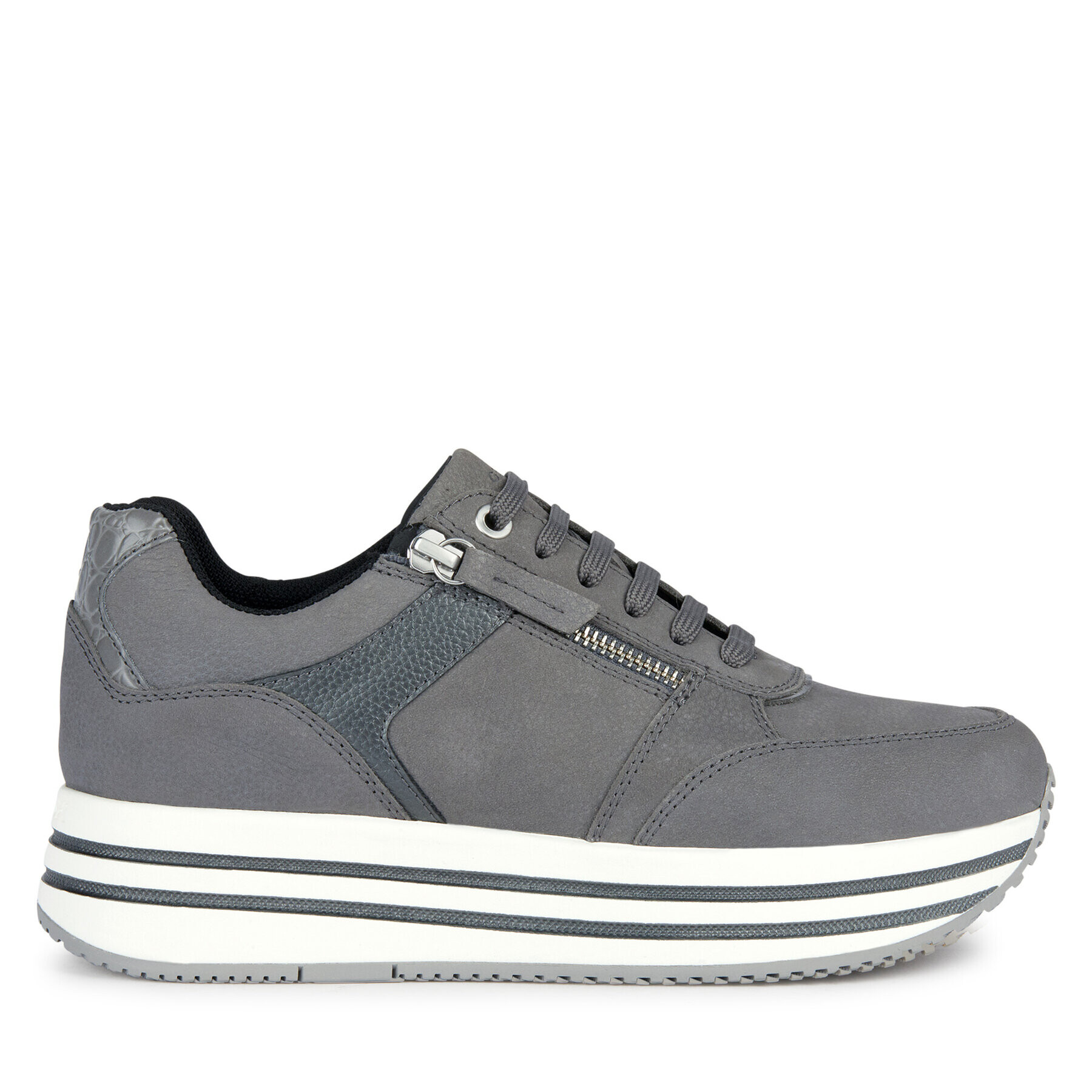 Geox Sneakersy D Kency D36QHA 0767B C9G1G Šedá - Pepit.cz