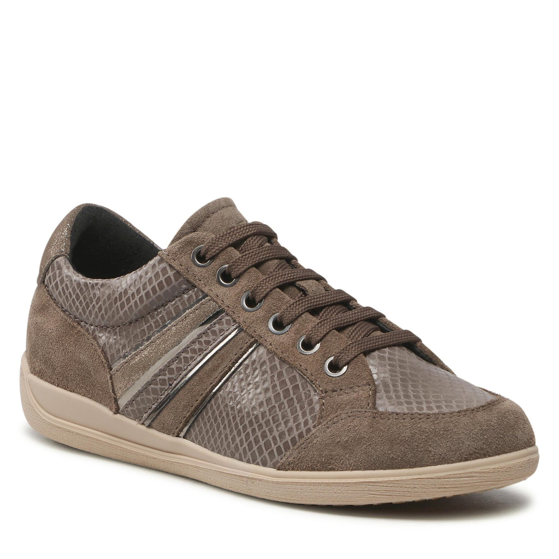 Geox Sneakersy D Myria C D2668C 04122 C6226 Hnědá - Pepit.cz