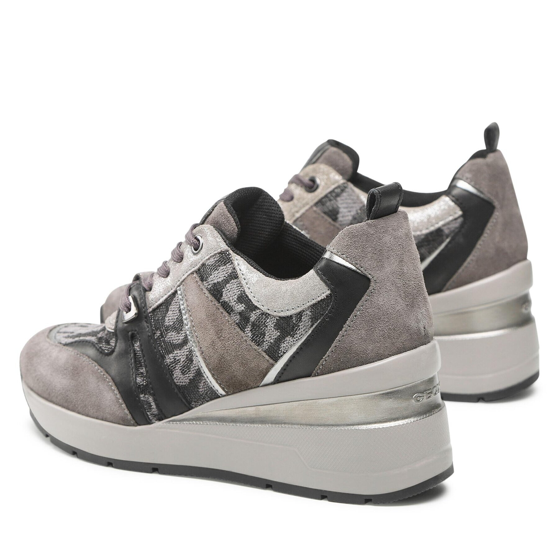 Geox Sneakersy D Zosma B D268LB 0ZI22 C9002 Šedá - Pepit.cz