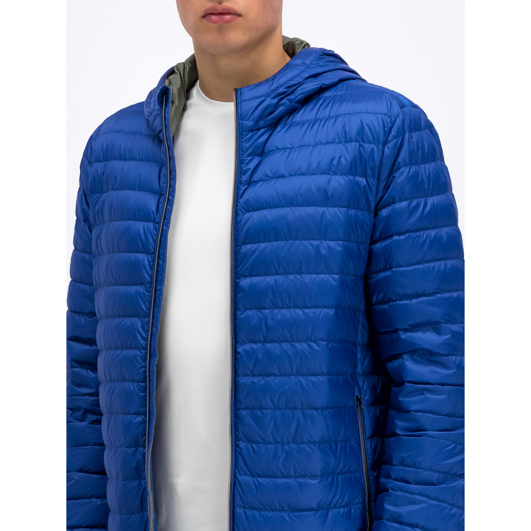 Geox Vatovaná bunda M Warrens Hood Jkt M9225B T2449 F4454 Modrá Regular Fit - Pepit.cz