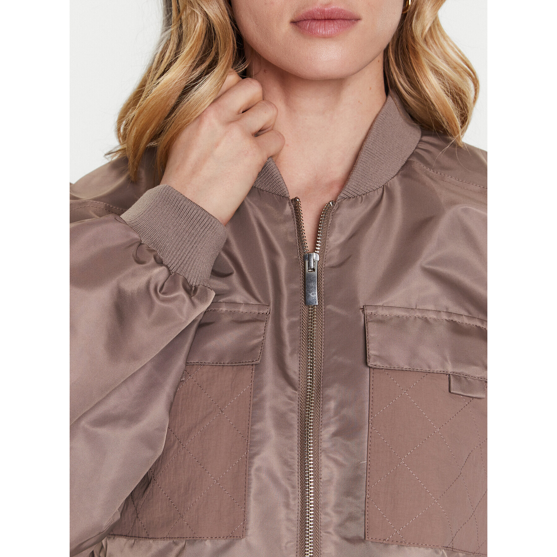 Gestuz Bunda bomber Kopra 10906493 Hnědá Oversize - Pepit.cz