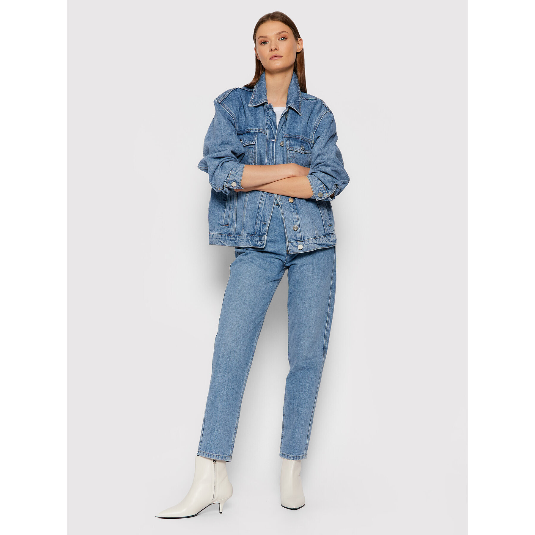 Gestuz Jeansová bunda Denagz 10905383 Modrá Loose Fit - Pepit.cz