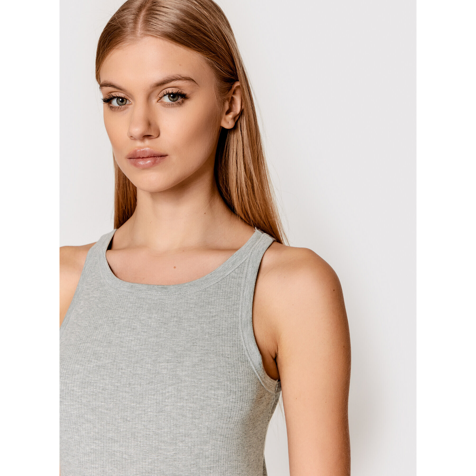 Gestuz Top Rollagz 10902340 Šedá Slim Fit - Pepit.cz