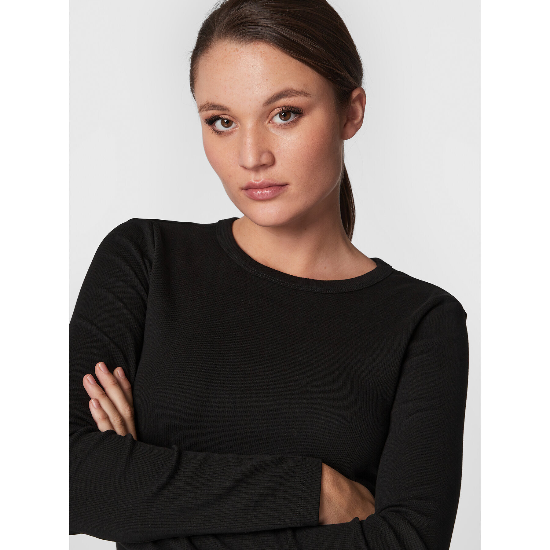 Gina Tricot Halenka Basic 18863 Černá Regular Fit - Pepit.cz