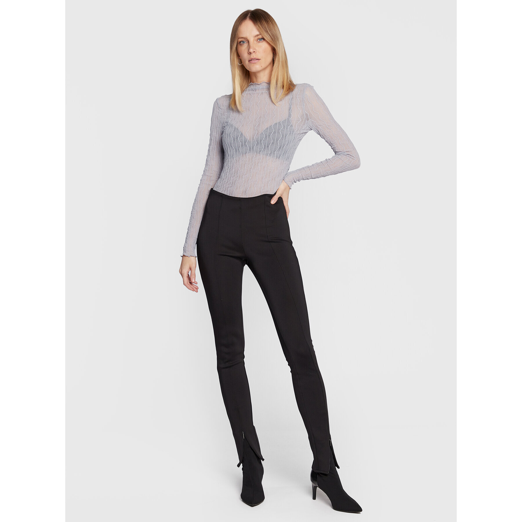 Gina Tricot Halenka Everly 17923 Modrá Slim Fit - Pepit.cz