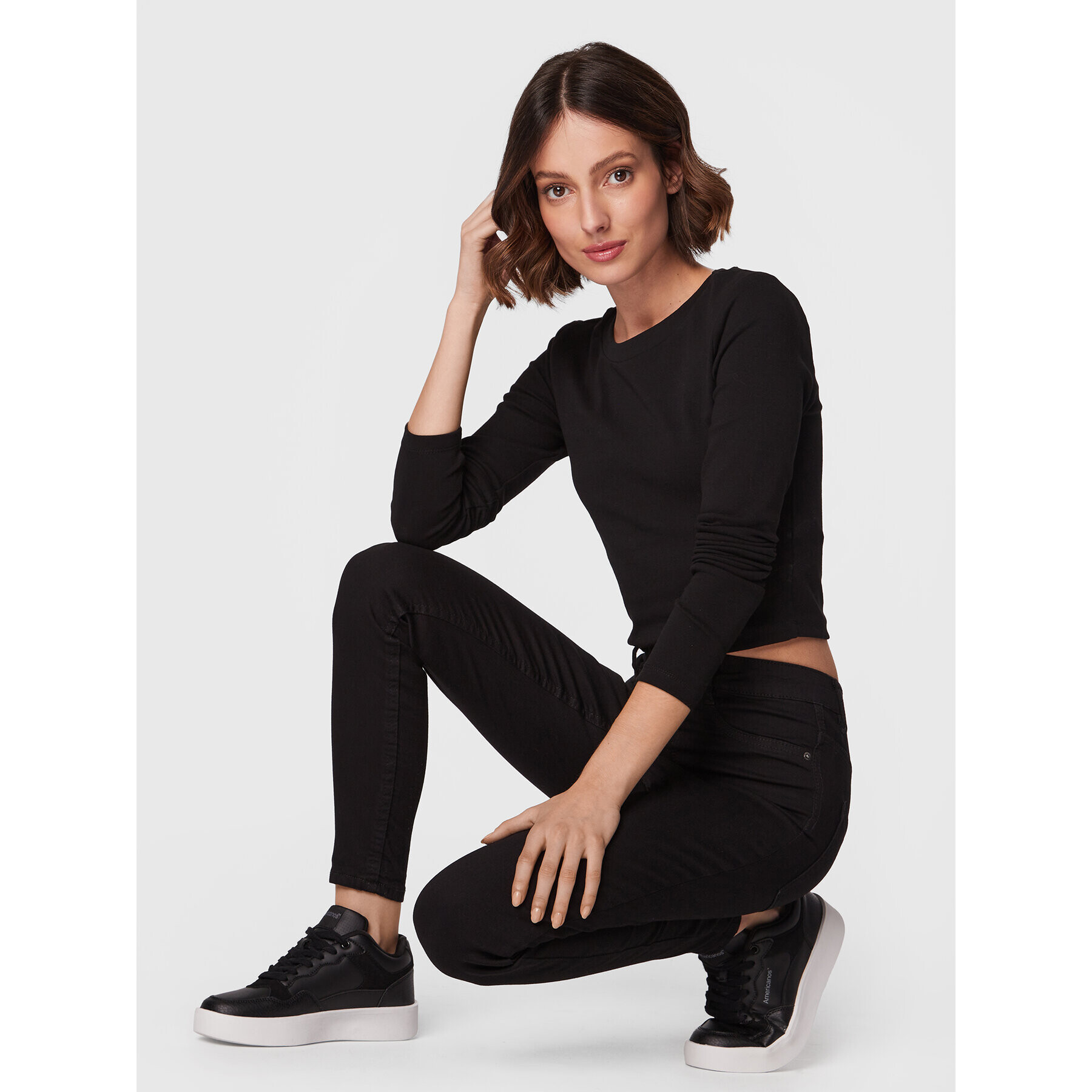 Gina Tricot Halenka Matilda 17618 Černá Slim Fit - Pepit.cz