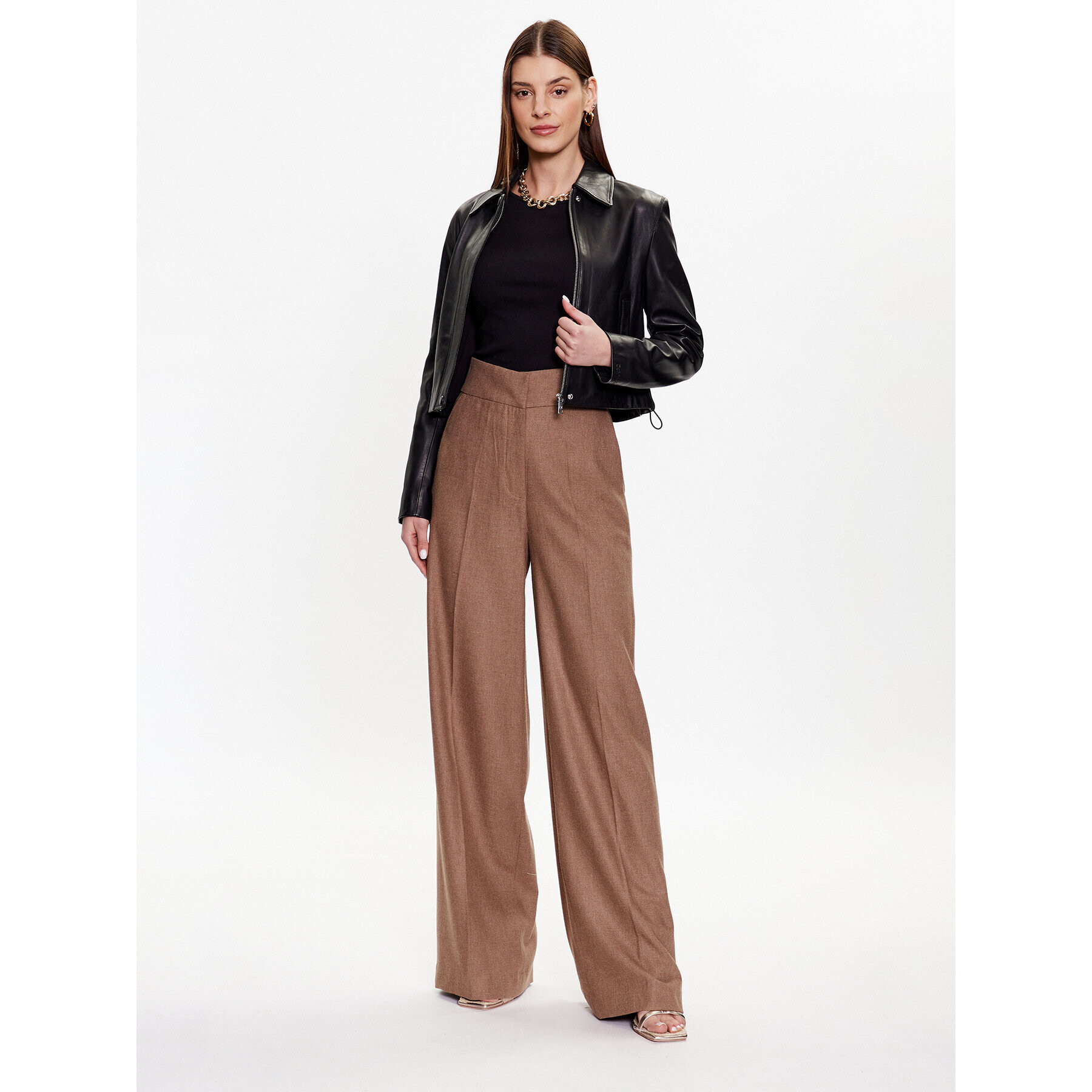 Gina Tricot Halenka Scooped 18862 Černá Slim Fit - Pepit.cz