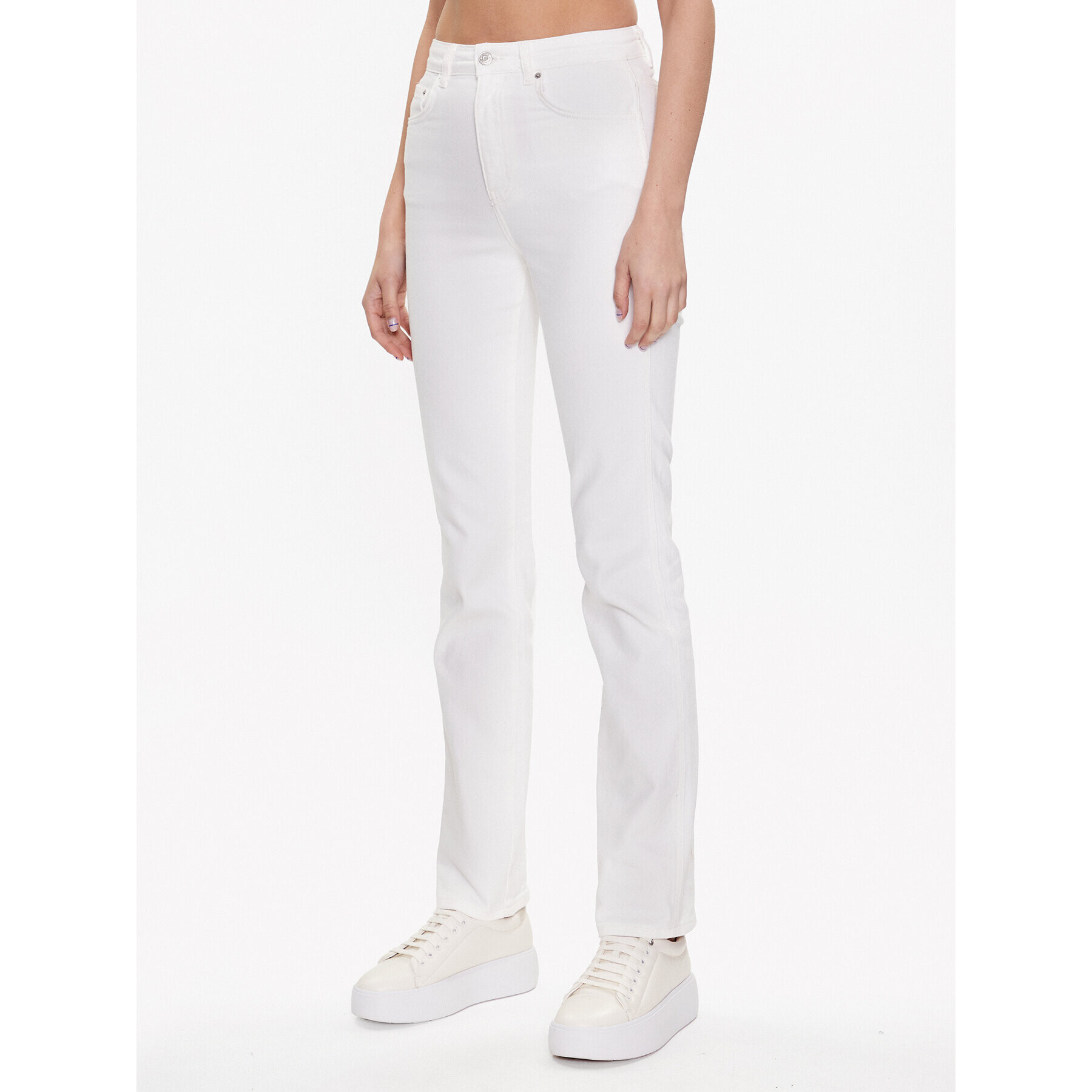 Gina Tricot Jeansy 18983 Bílá Slim Fit - Pepit.cz