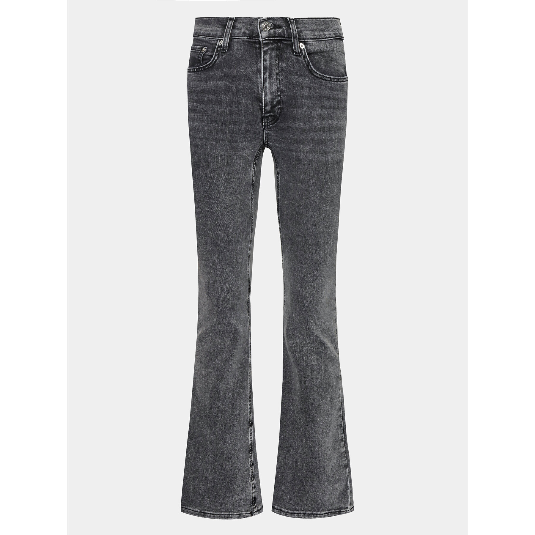 Gina Tricot Jeansy 20489 Šedá Bootcut Fit - Pepit.cz