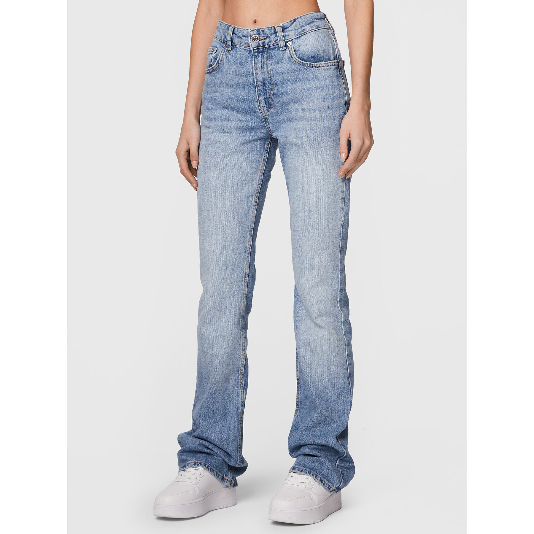 Gina Tricot Jeansy Full Length 16968 Modrá Regular Fit - Pepit.cz