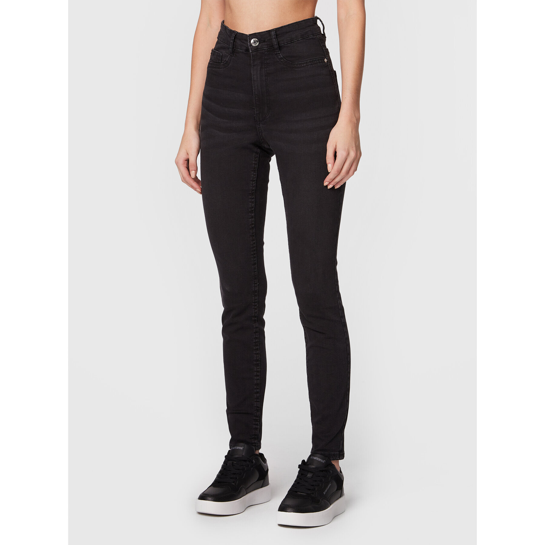 Gina Tricot Jeansy Molly 65081 Černá Skinny Fit - Pepit.cz