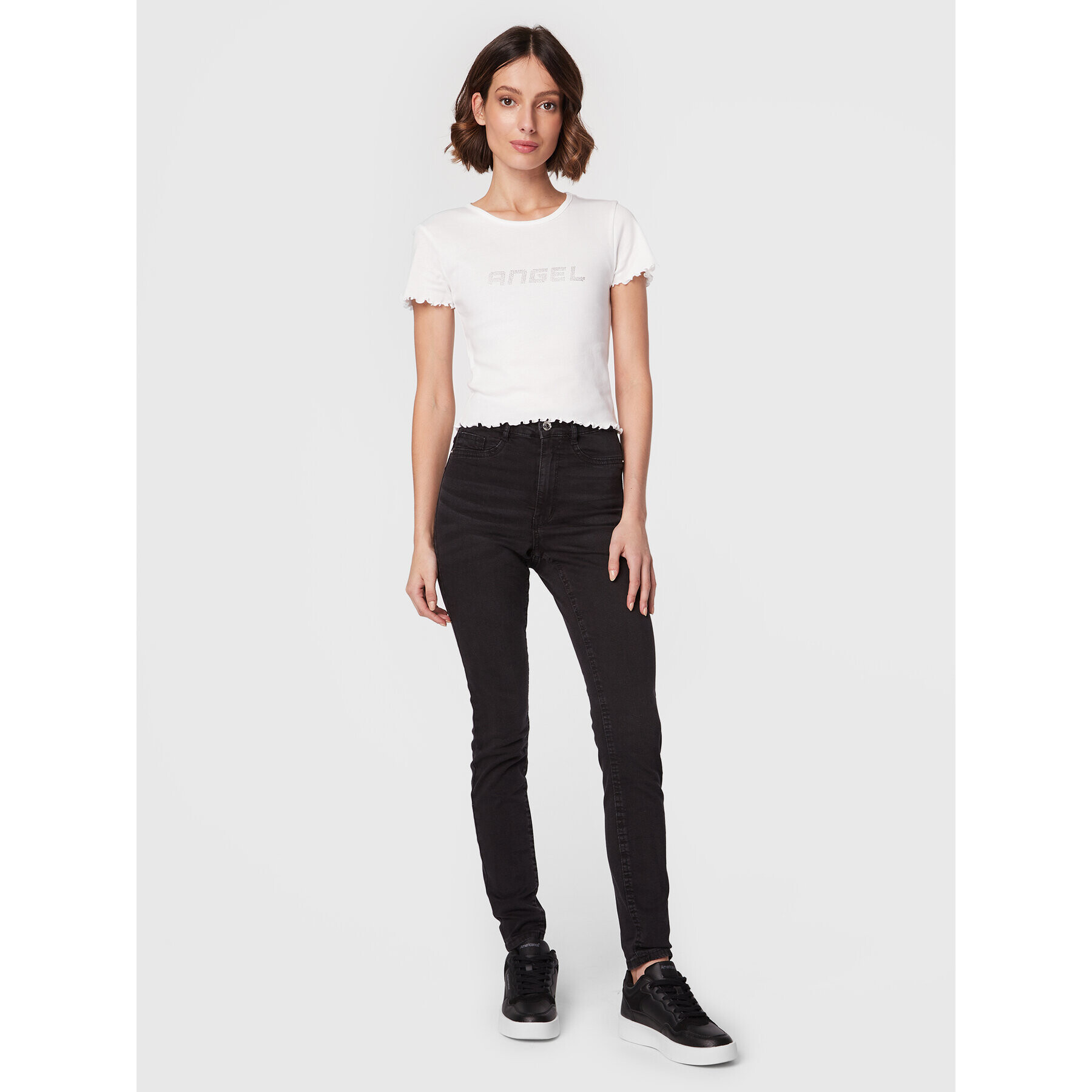 Gina Tricot Jeansy Molly 65081 Černá Skinny Fit - Pepit.cz