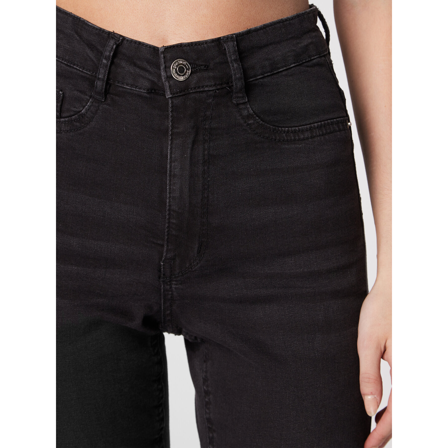 Gina Tricot Jeansy Molly 65081 Černá Skinny Fit - Pepit.cz