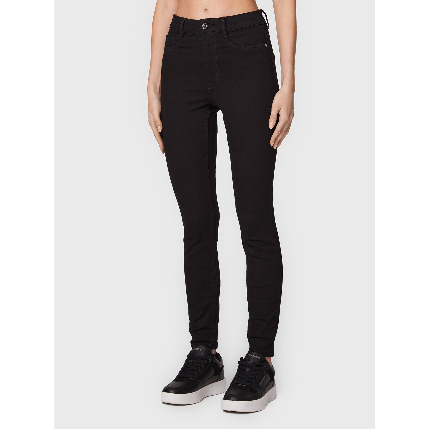 Gina Tricot Jeansy Molly 65081 Černá Skinny Fit - Pepit.cz