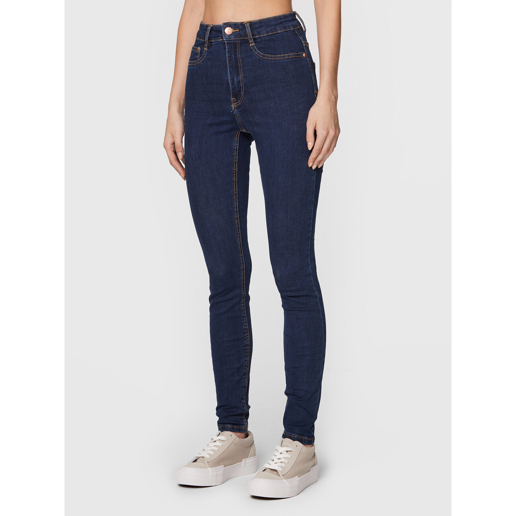 Gina Tricot Jeansy Molly 69765 Tmavomodrá Skinny Fit - Pepit.cz