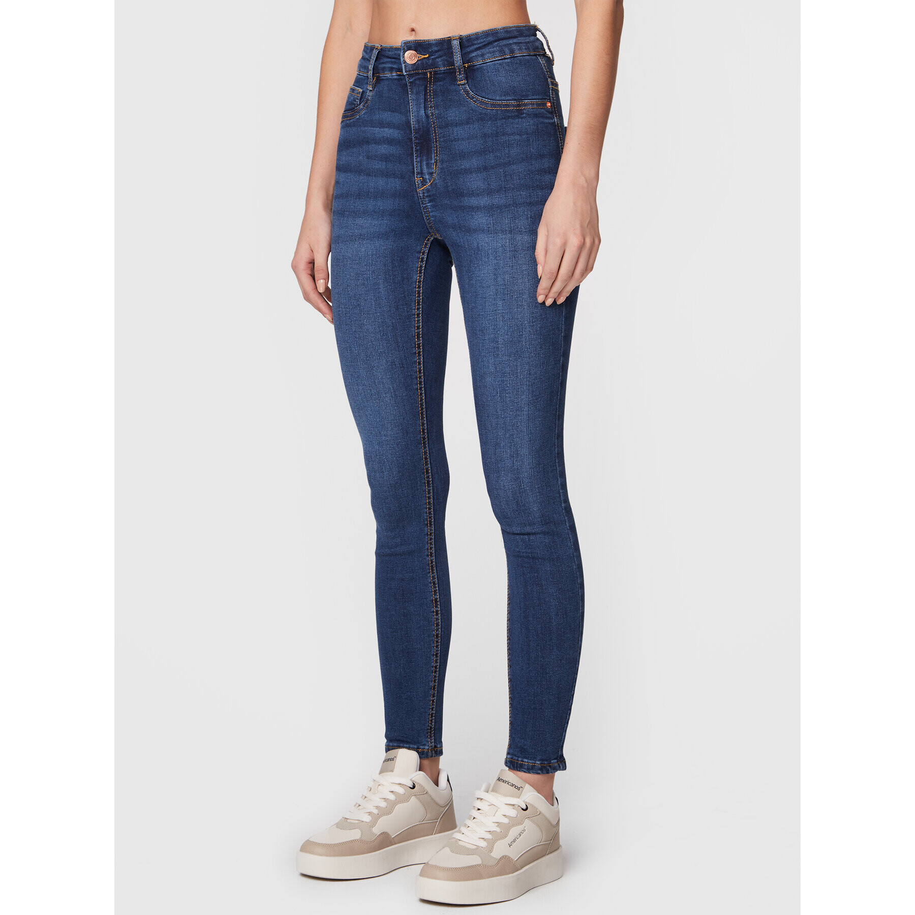 Gina Tricot Jeansy Molly 82050 Tmavomodrá Skinny Fit - Pepit.cz