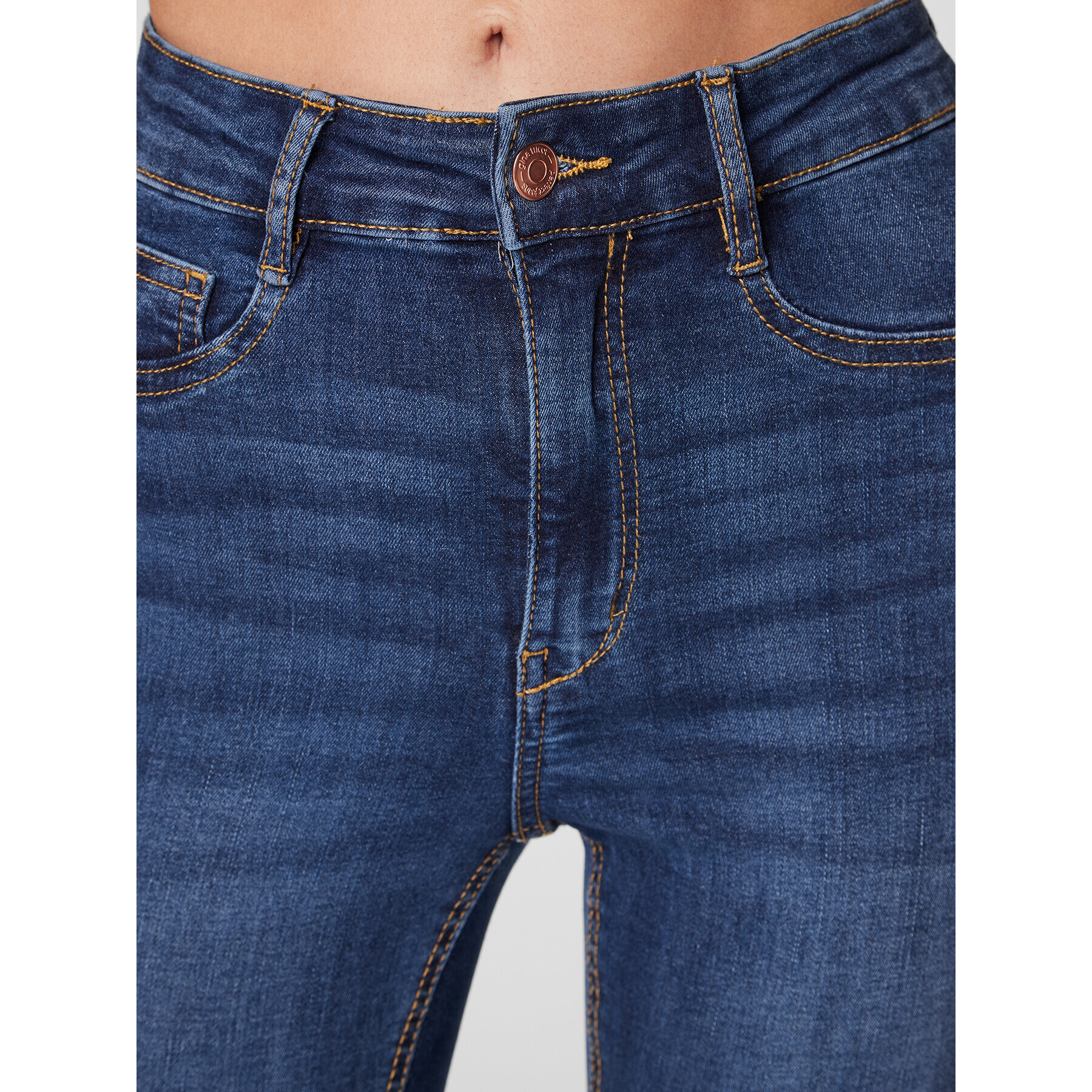 Gina Tricot Jeansy Molly 82050 Tmavomodrá Skinny Fit - Pepit.cz