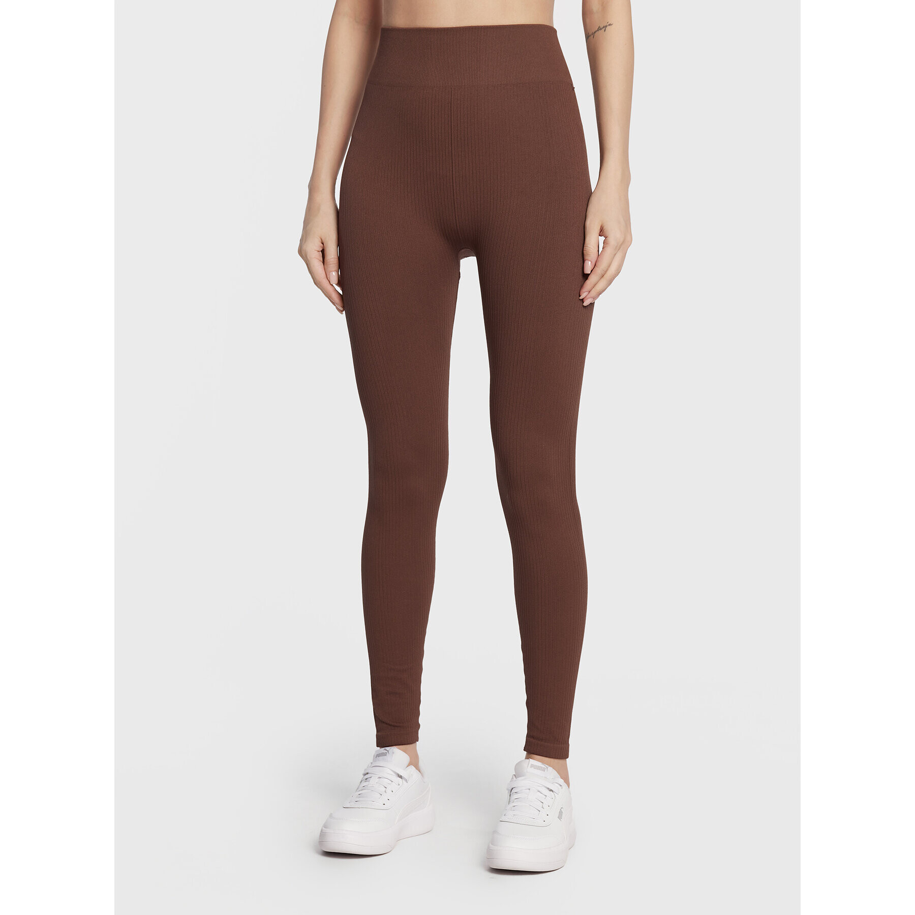 Gina Tricot Legíny Sky Seamless 16565 Hnědá Slim Fit - Pepit.cz